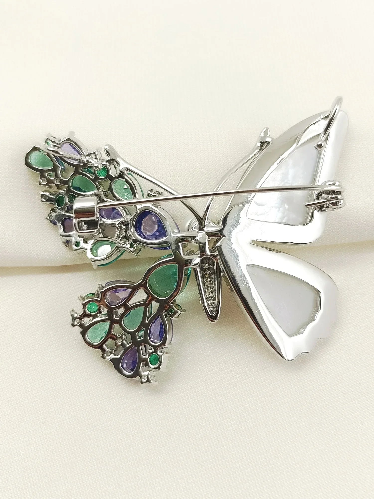 Avantika Multi Colour Butterfly Brooch