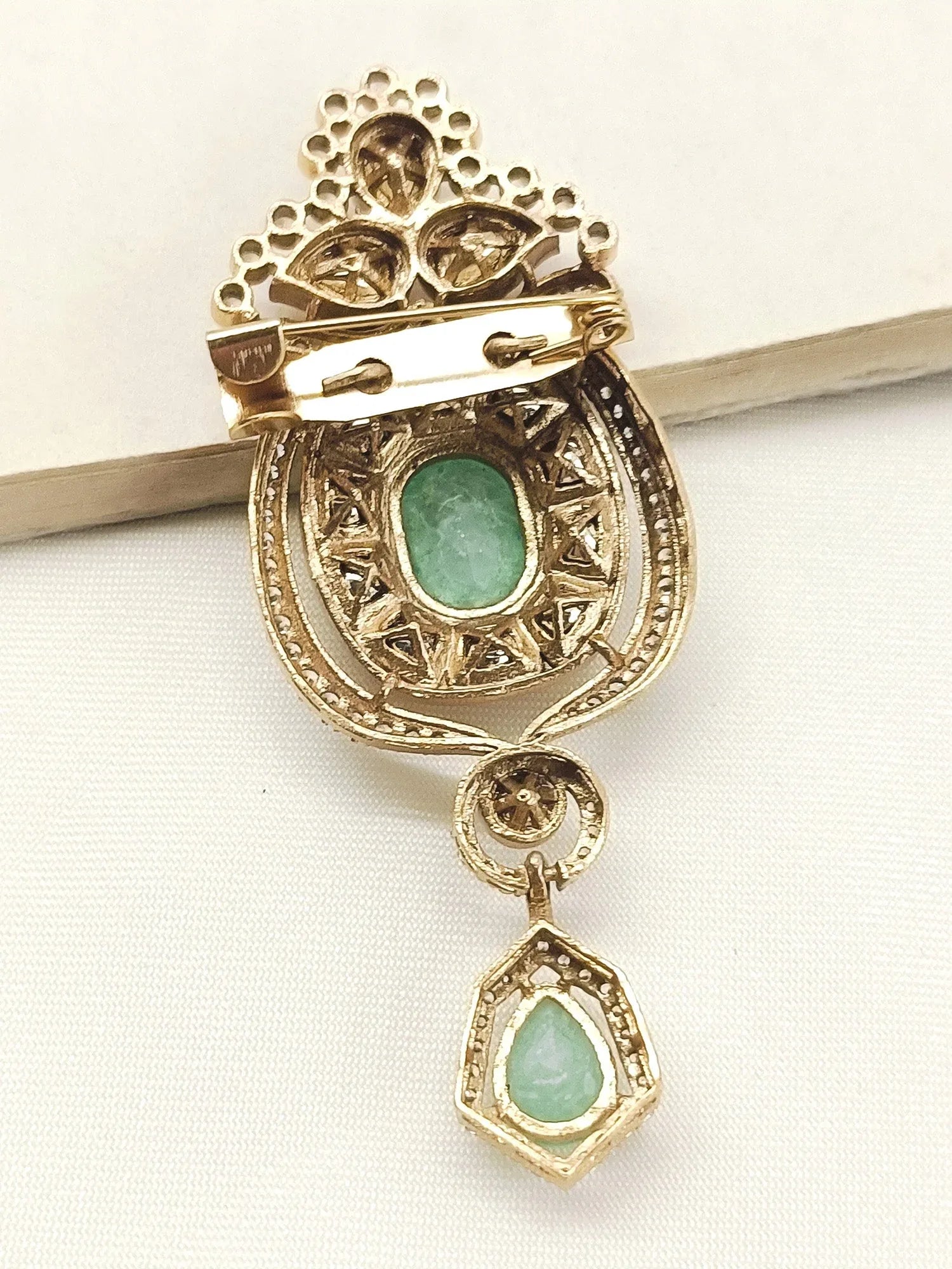 Parvesh Mint Green Men's Brooch