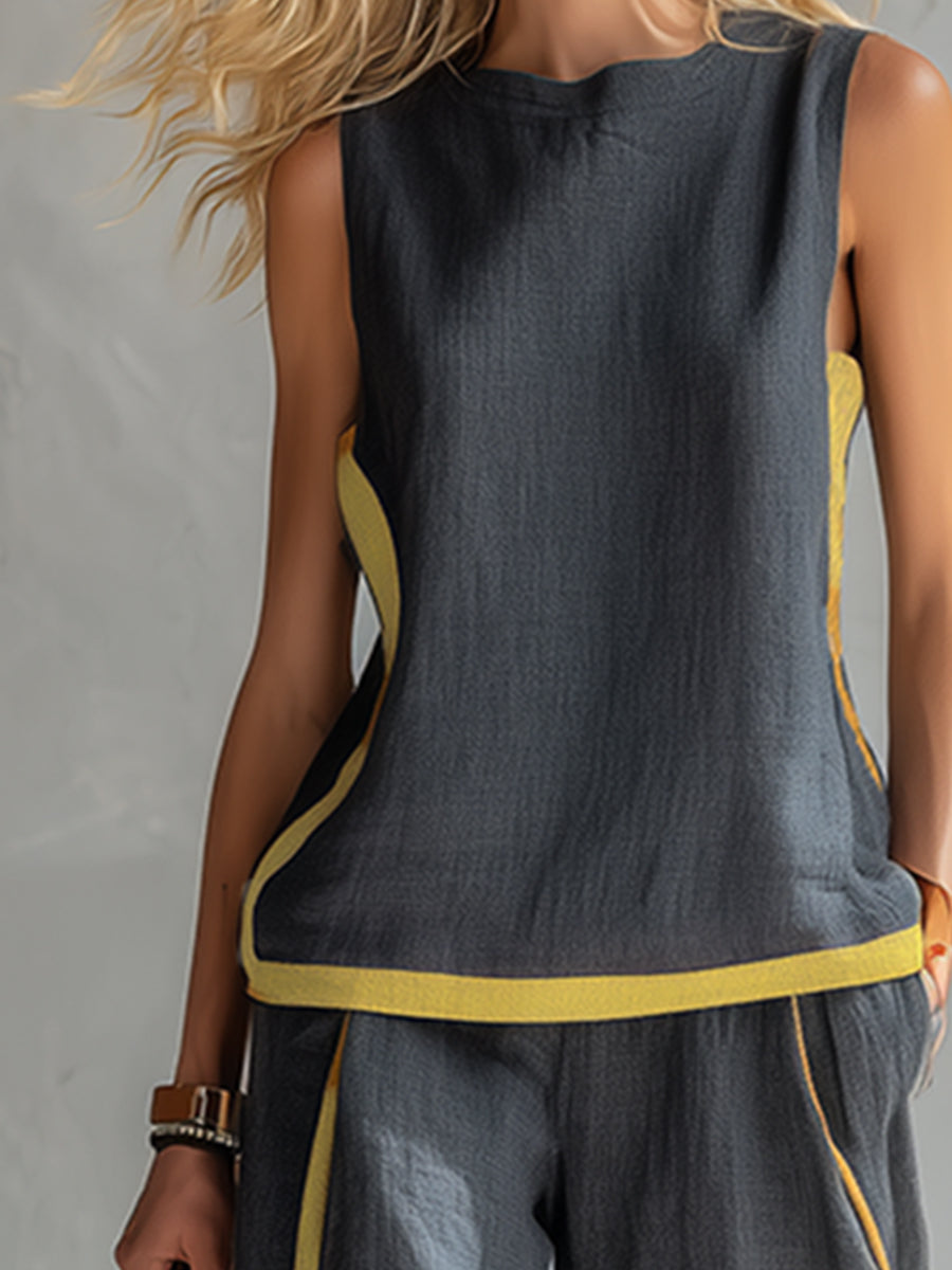 Marlene | Elegant Wide Leg Two Piece Summer Set by Qivii