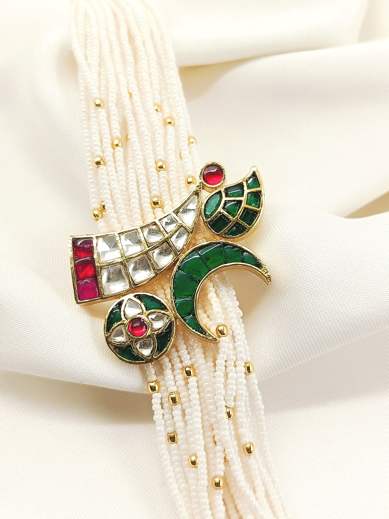 Bhagirathi R&G Kundan Bracelet