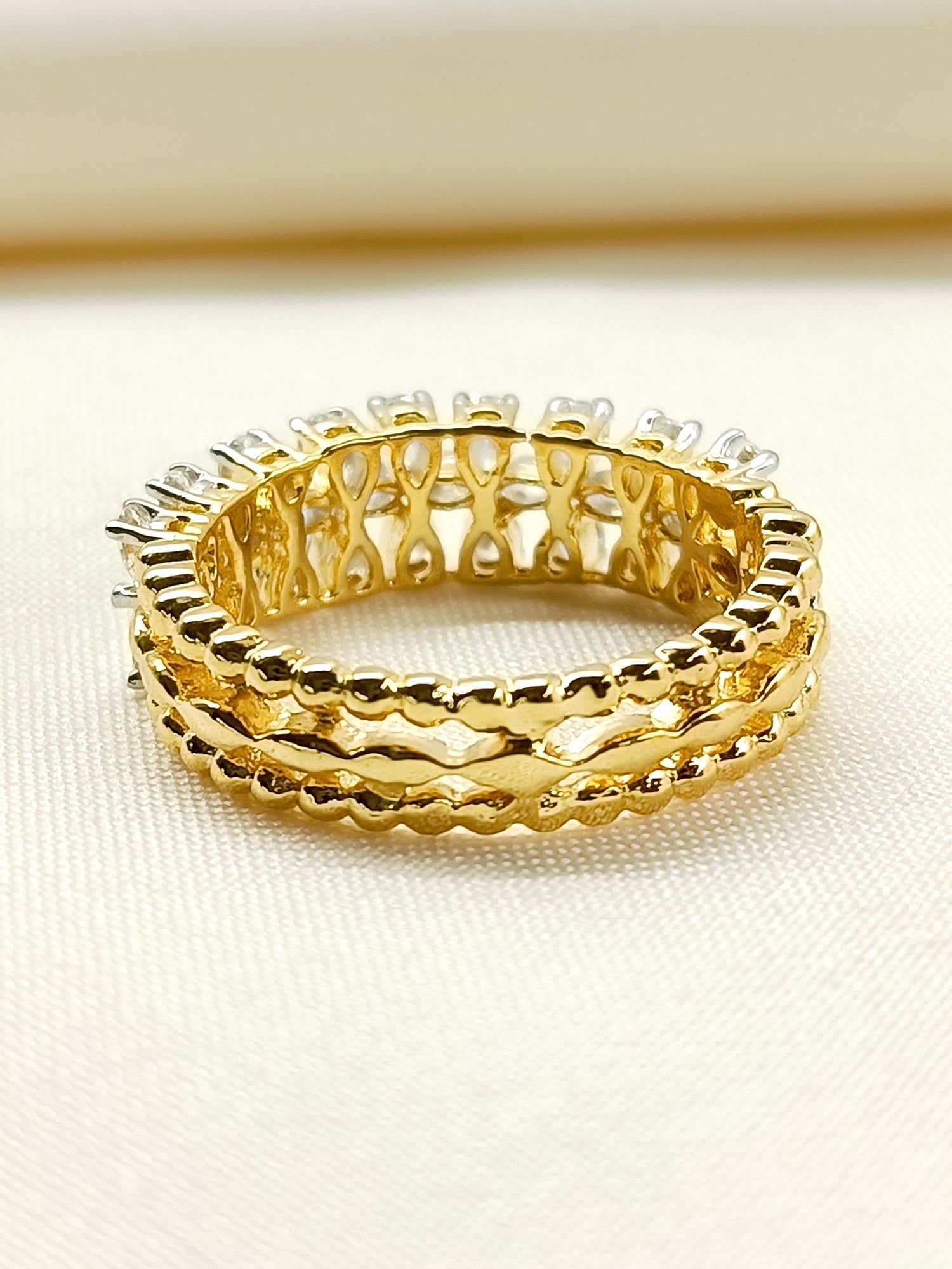 Sofia 92.5 Silver Swarovski Stone Finger Ring - qivii