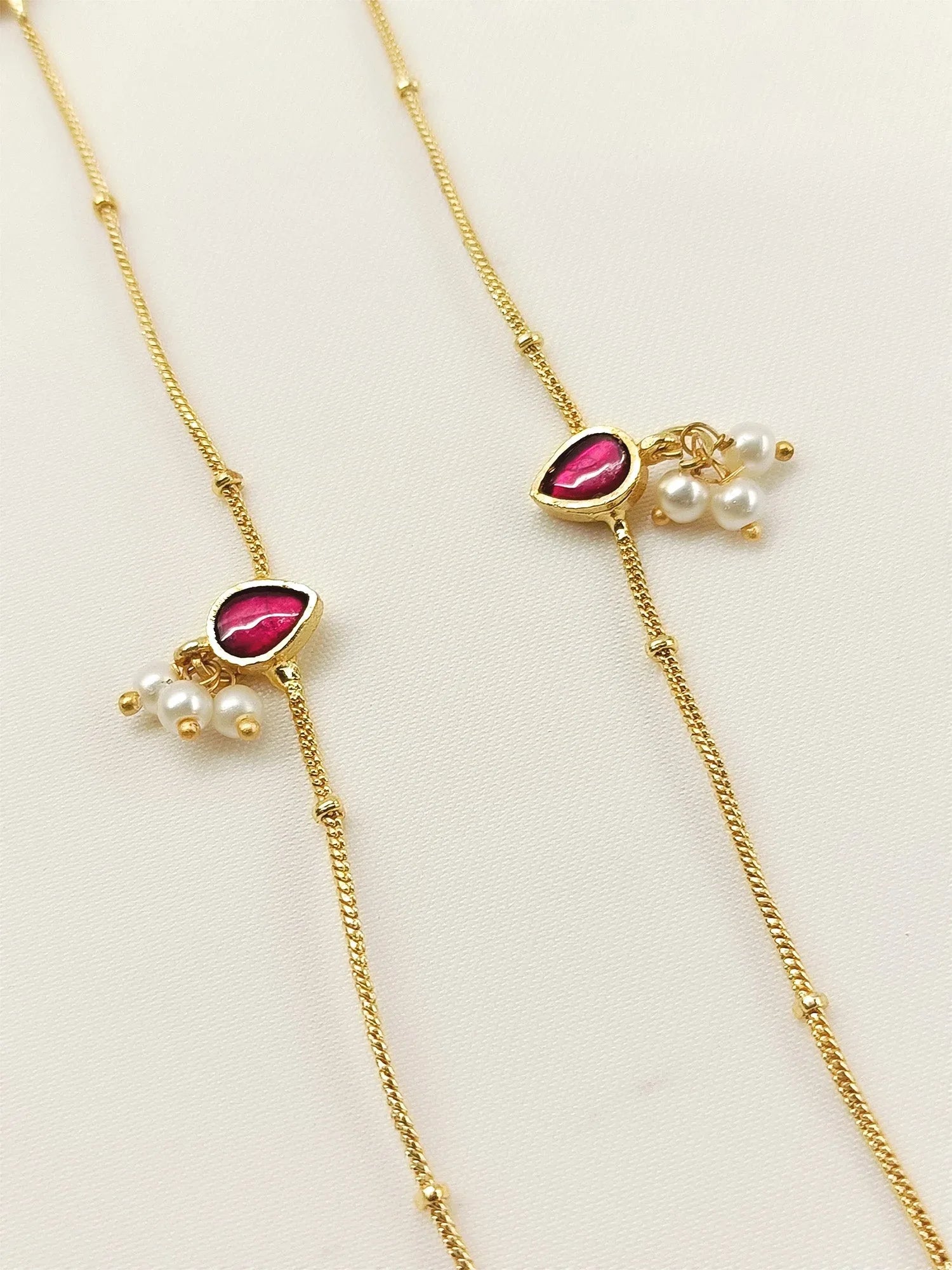 Bhaswati Ruby Kundan Anklet