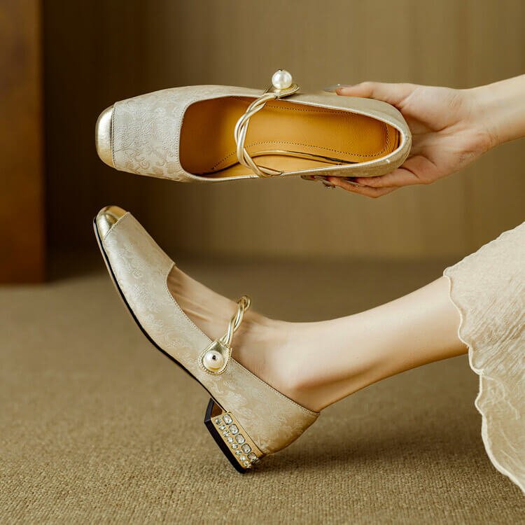 Perla Mary Jane Flats - By Qivii
