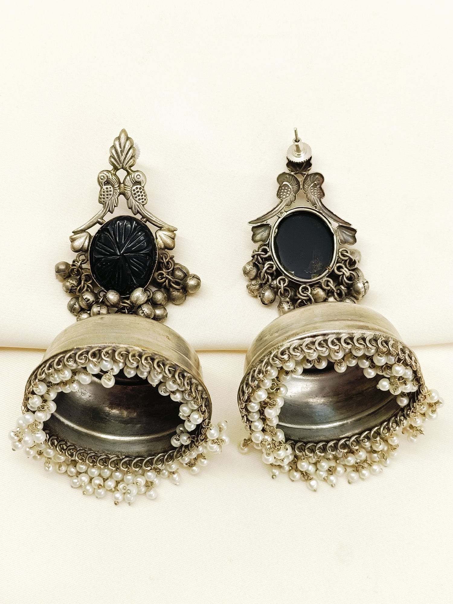 Atreyi Black Oxidized Jhumki