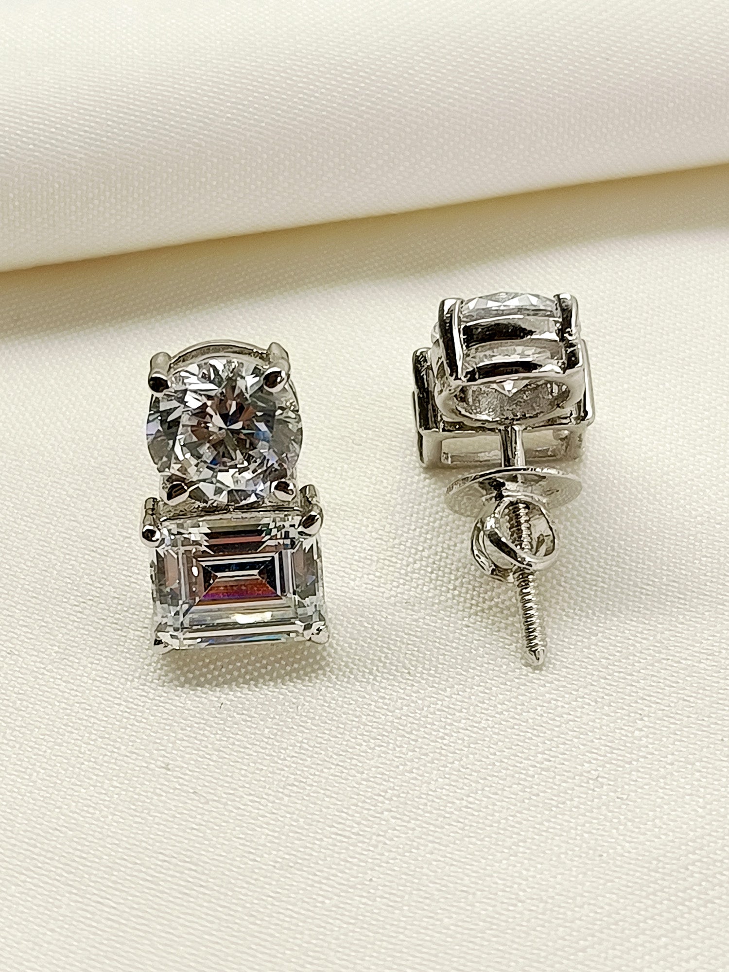 Roha 92.5 Silver Swarovski Stone Tops - qivii