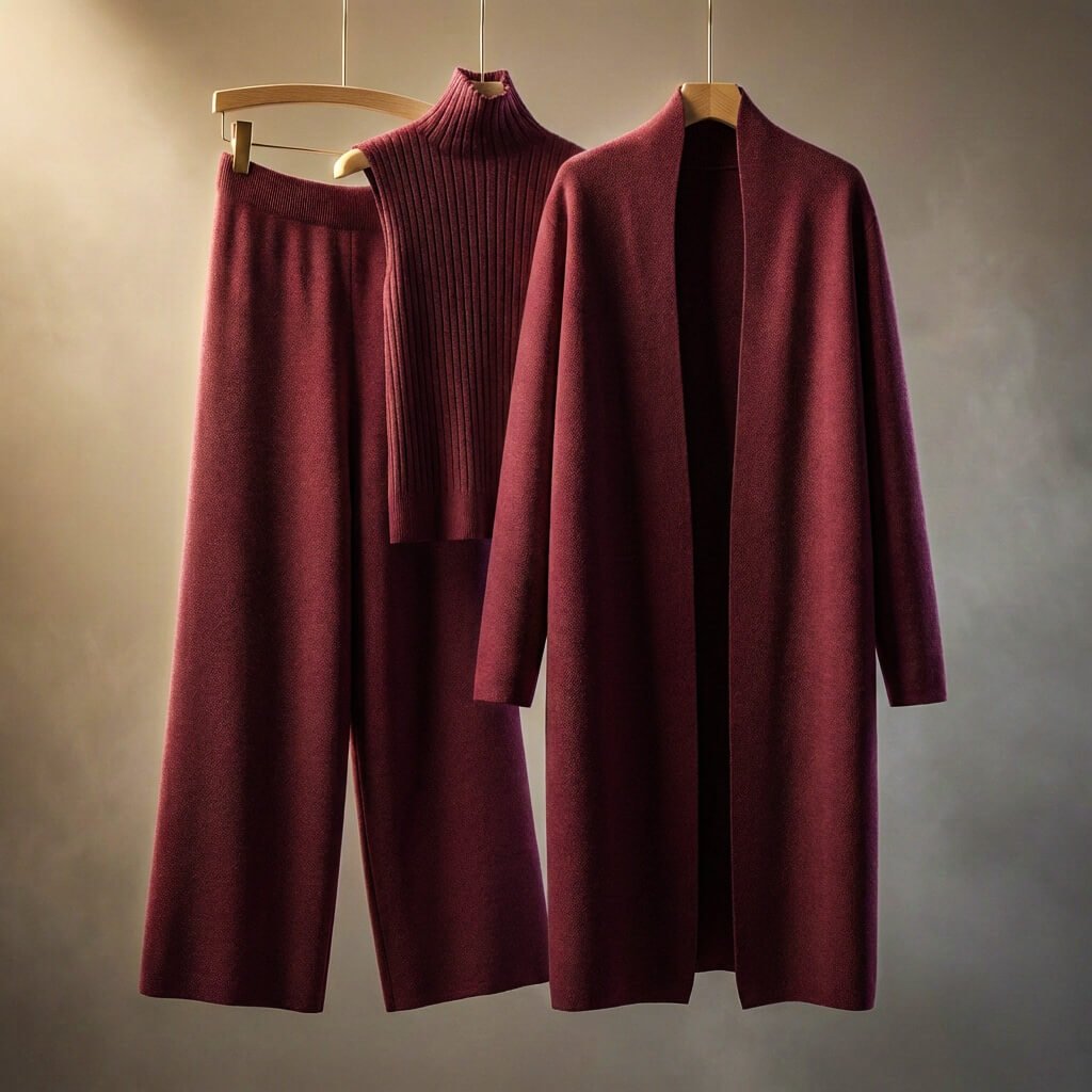 Ariana Prestige Virgin Wool Set - By Qivii