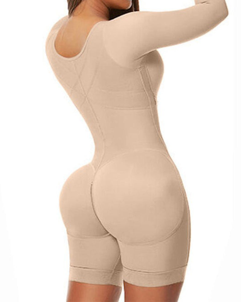 Shapshe® Full Body Shaper Shapewear Faja Colombianas Full Bust Long Sleeves Strong Compression