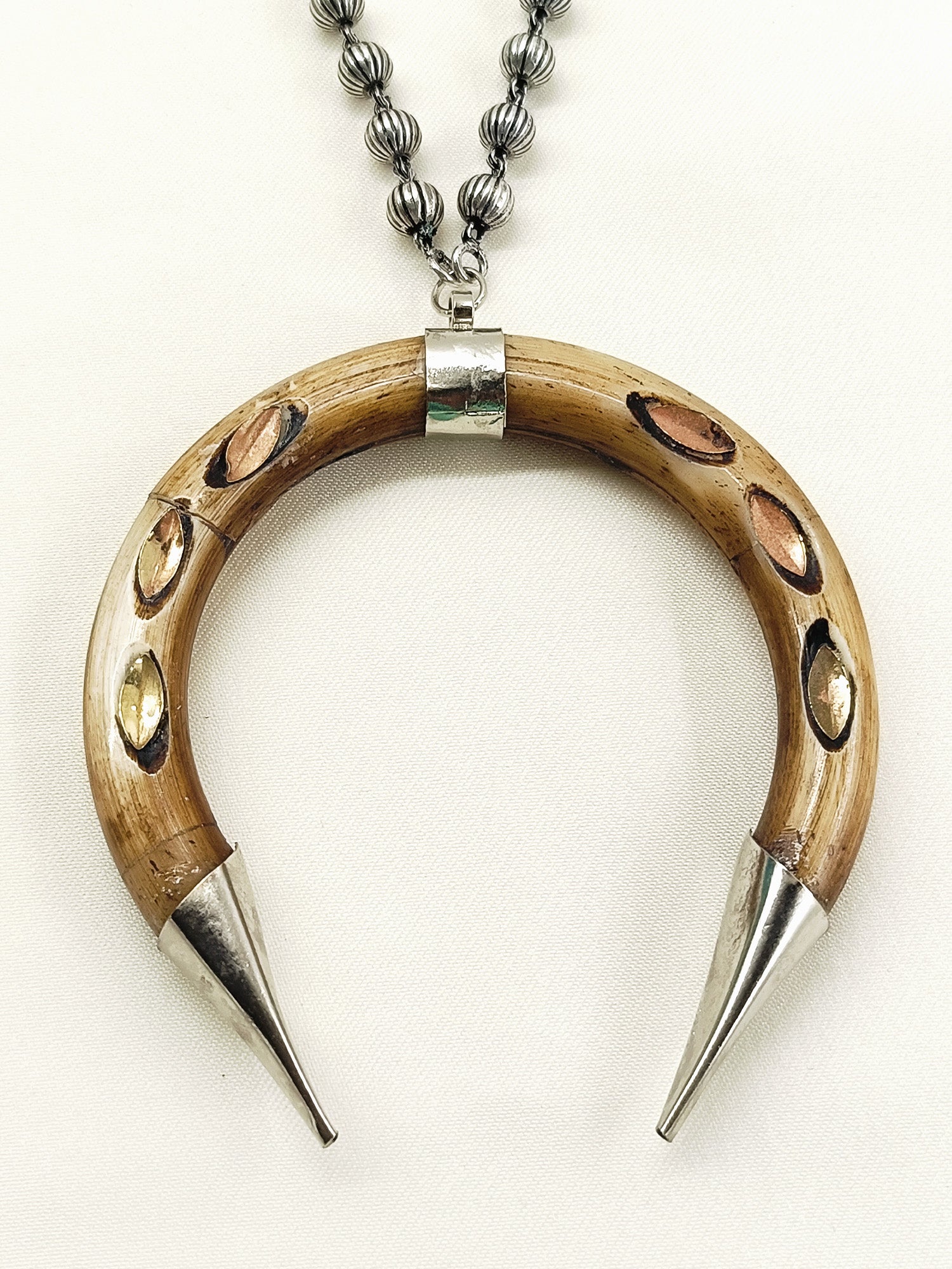Pooja Brown Bone Neckpiece