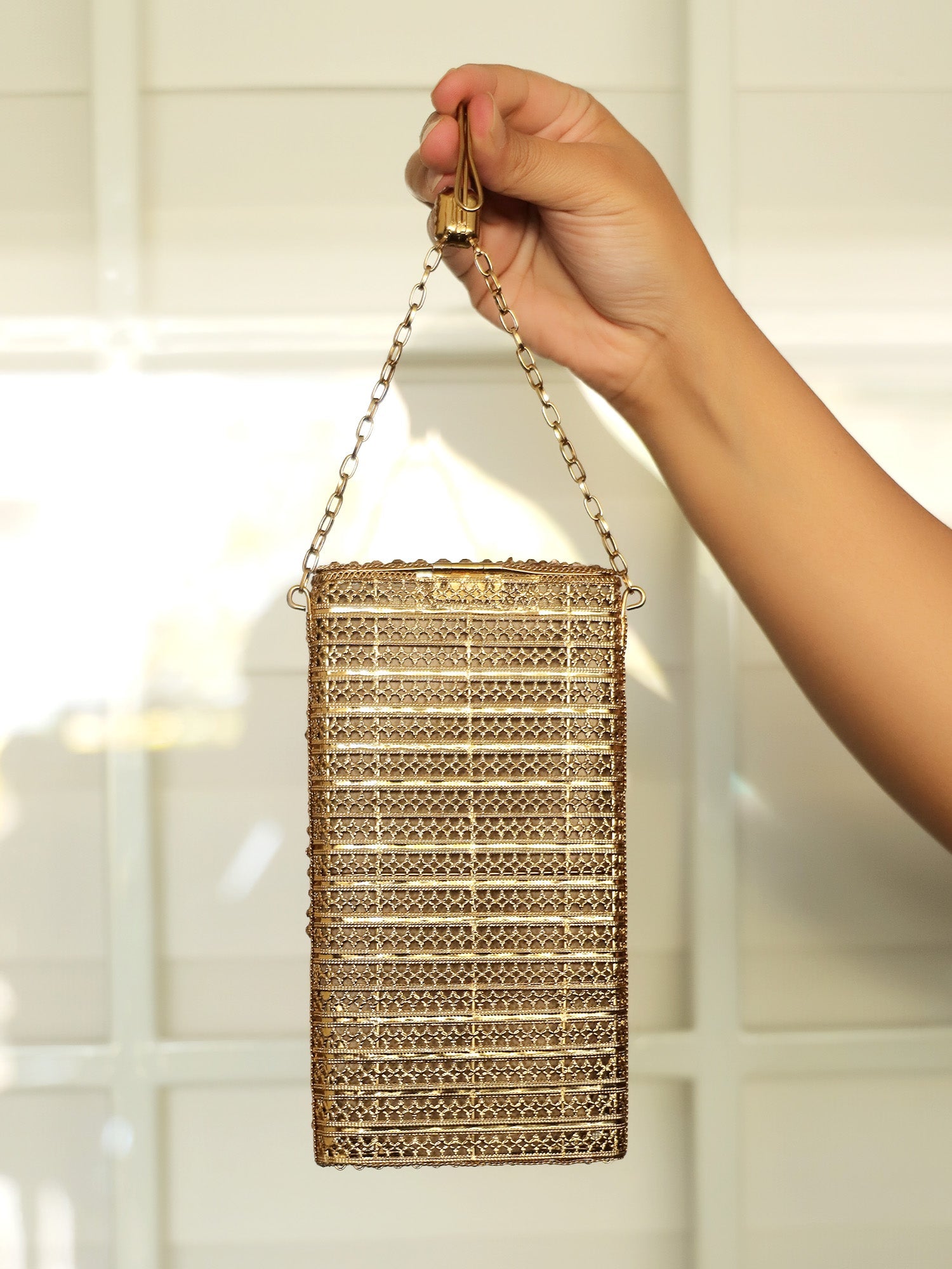 Renu Golden Mobile Pouch - qivii