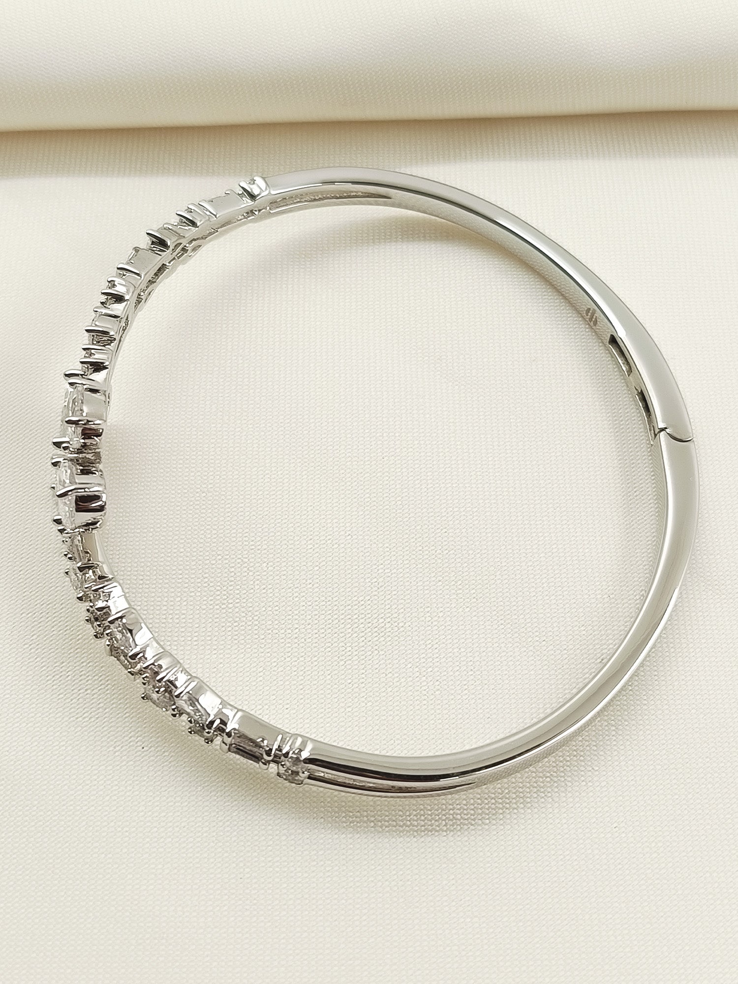 Nainsi White American Diamond Bracelet