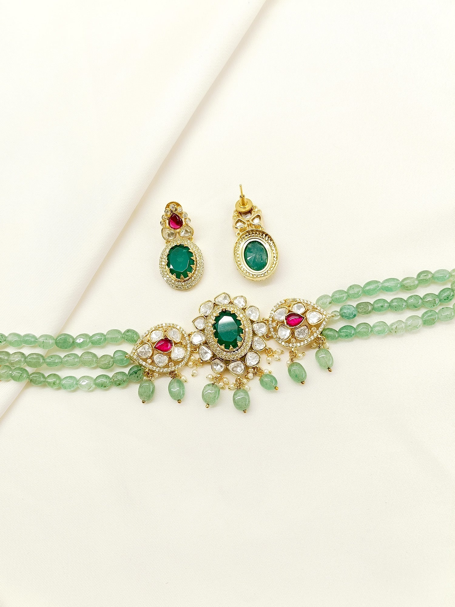 Mrinali R&G Kundan Choker Set