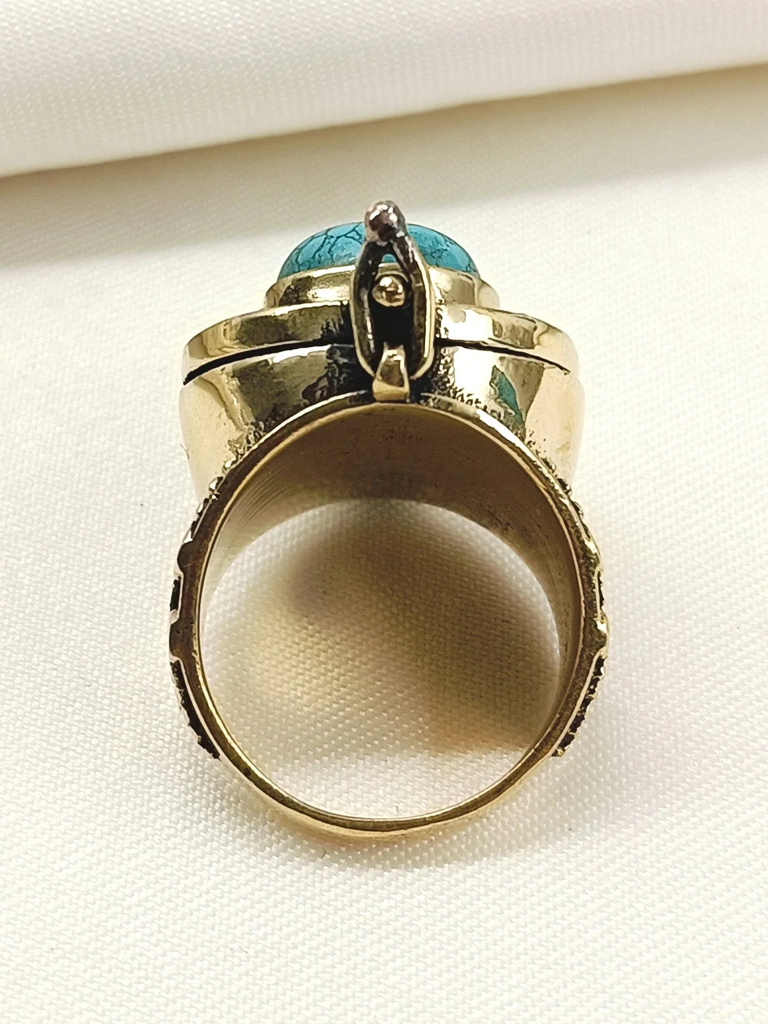 Heer Firozi Western Finger Ring