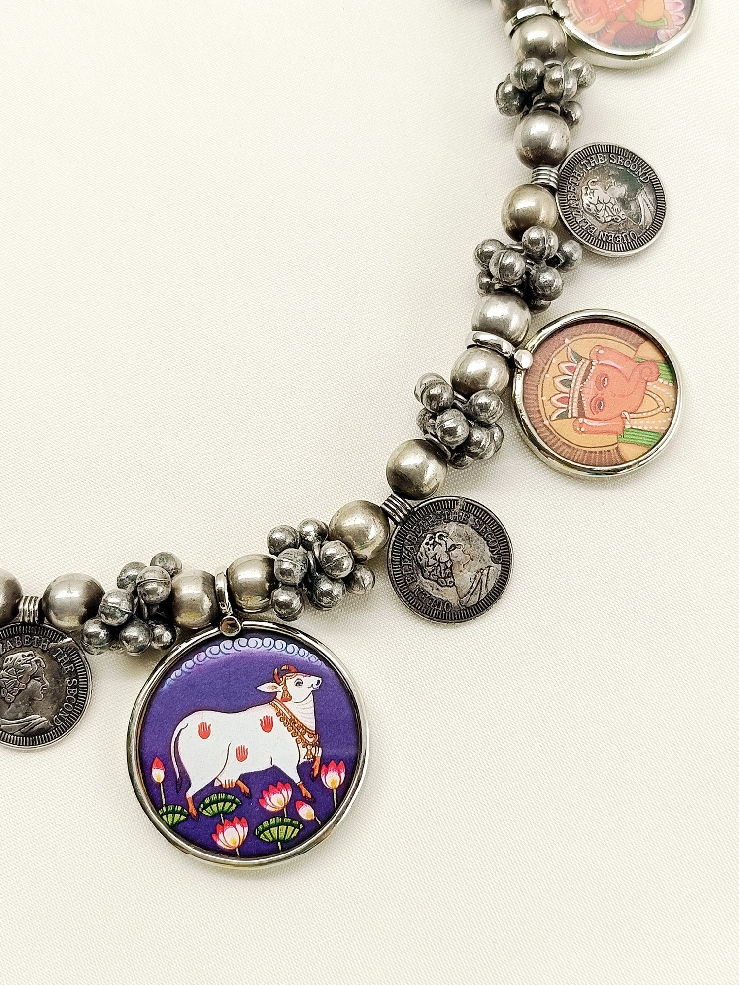 Zurai Multi Colour Oxidized Neckpiece