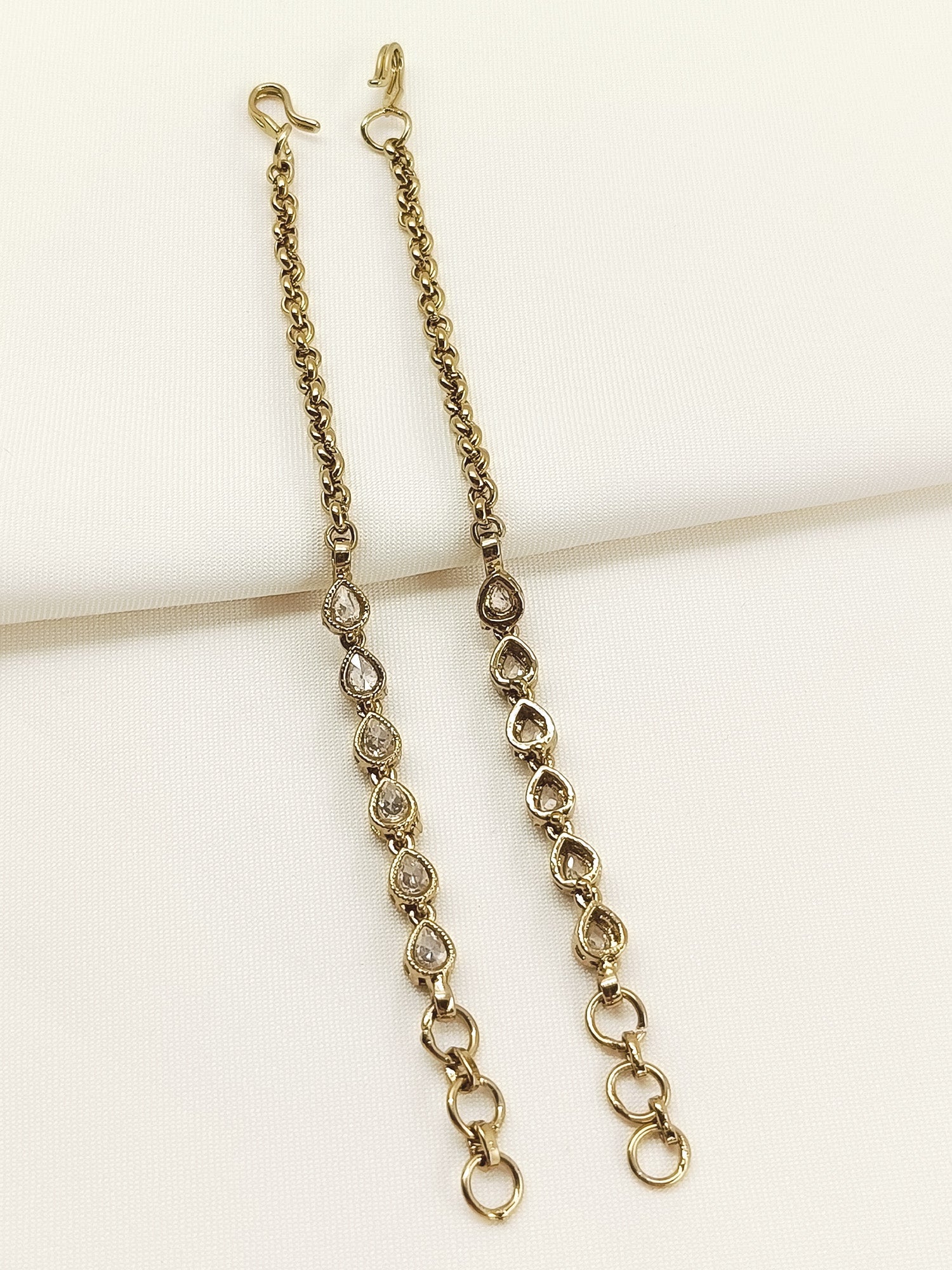 Raveena Copper Polki Traditional Ear Chain