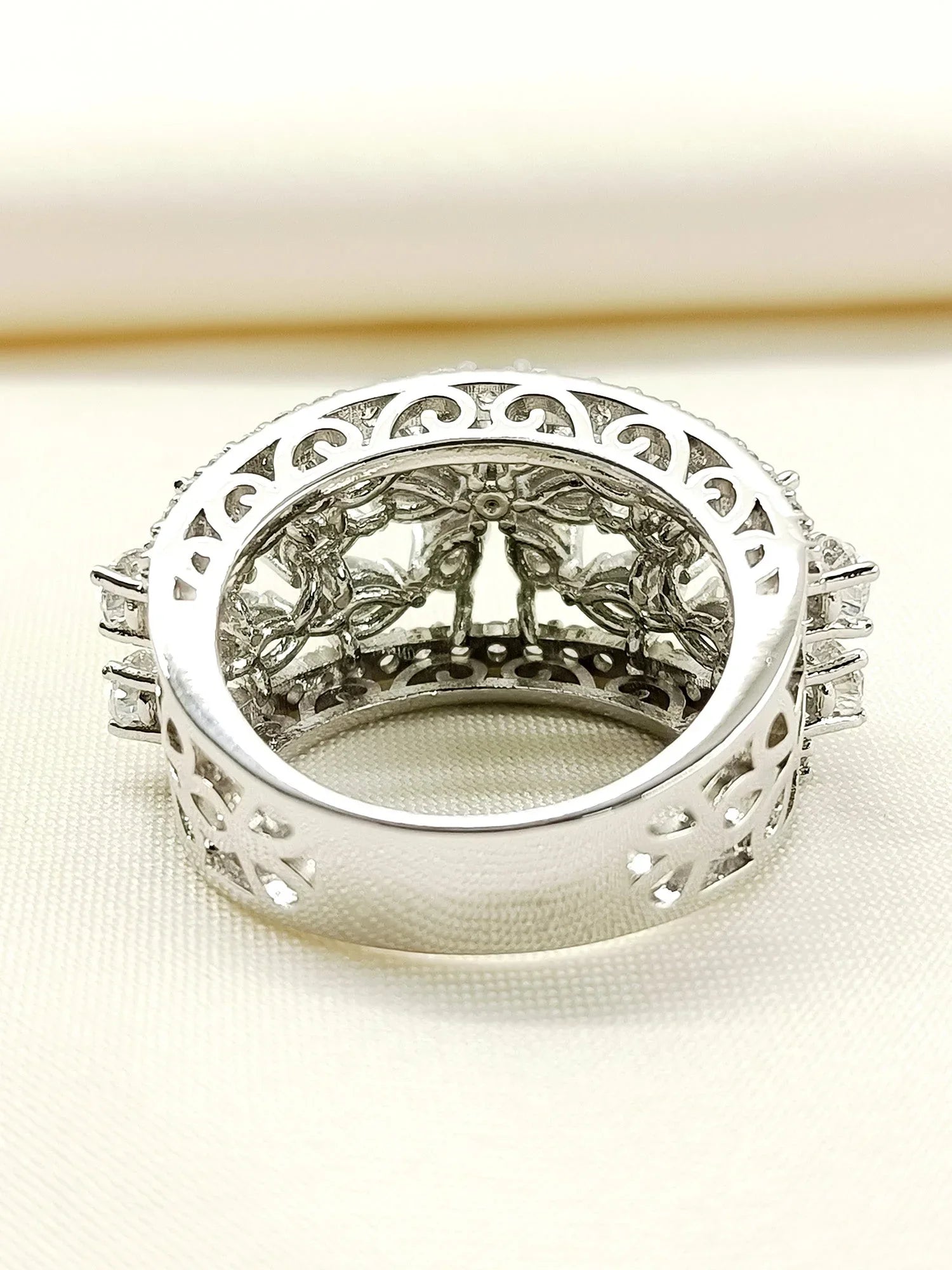 Rijul 92.5 Silver Swarovski Stone Finger Ring