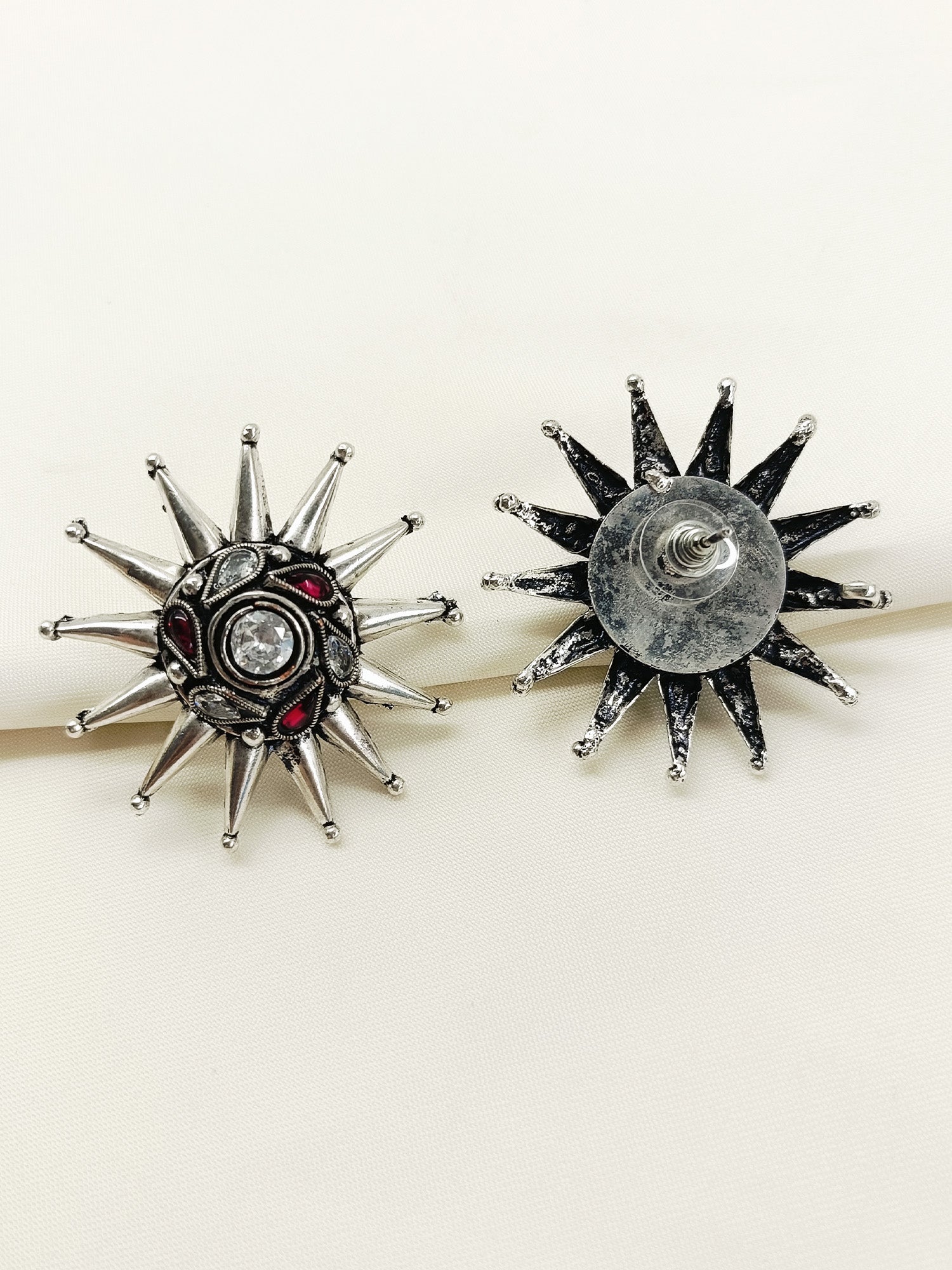 Ujjvala Ruby Oxidized Tops