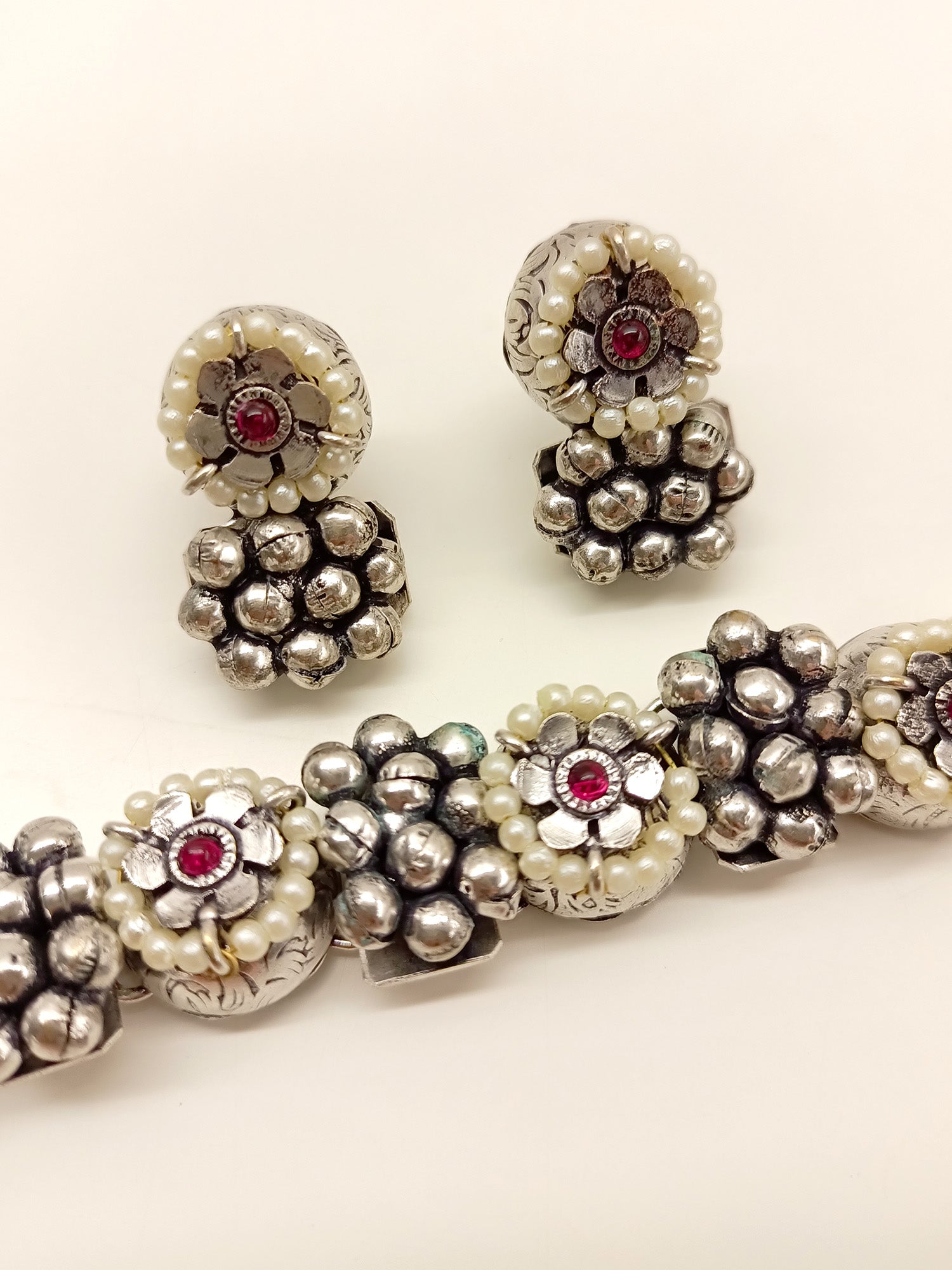 Oxidized Choker Set - qivii