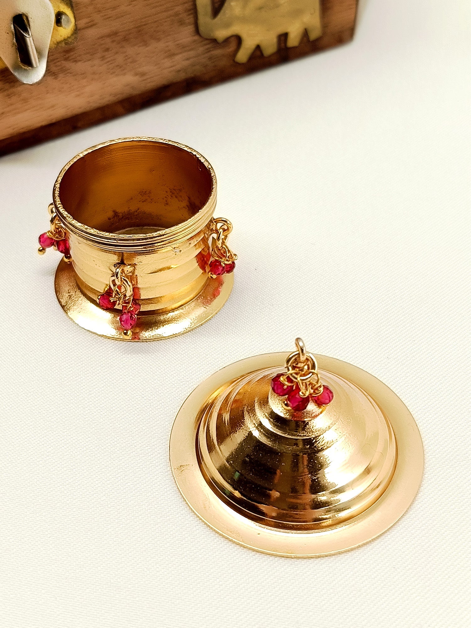 Reema Pink Antique Sindoor Dibbi