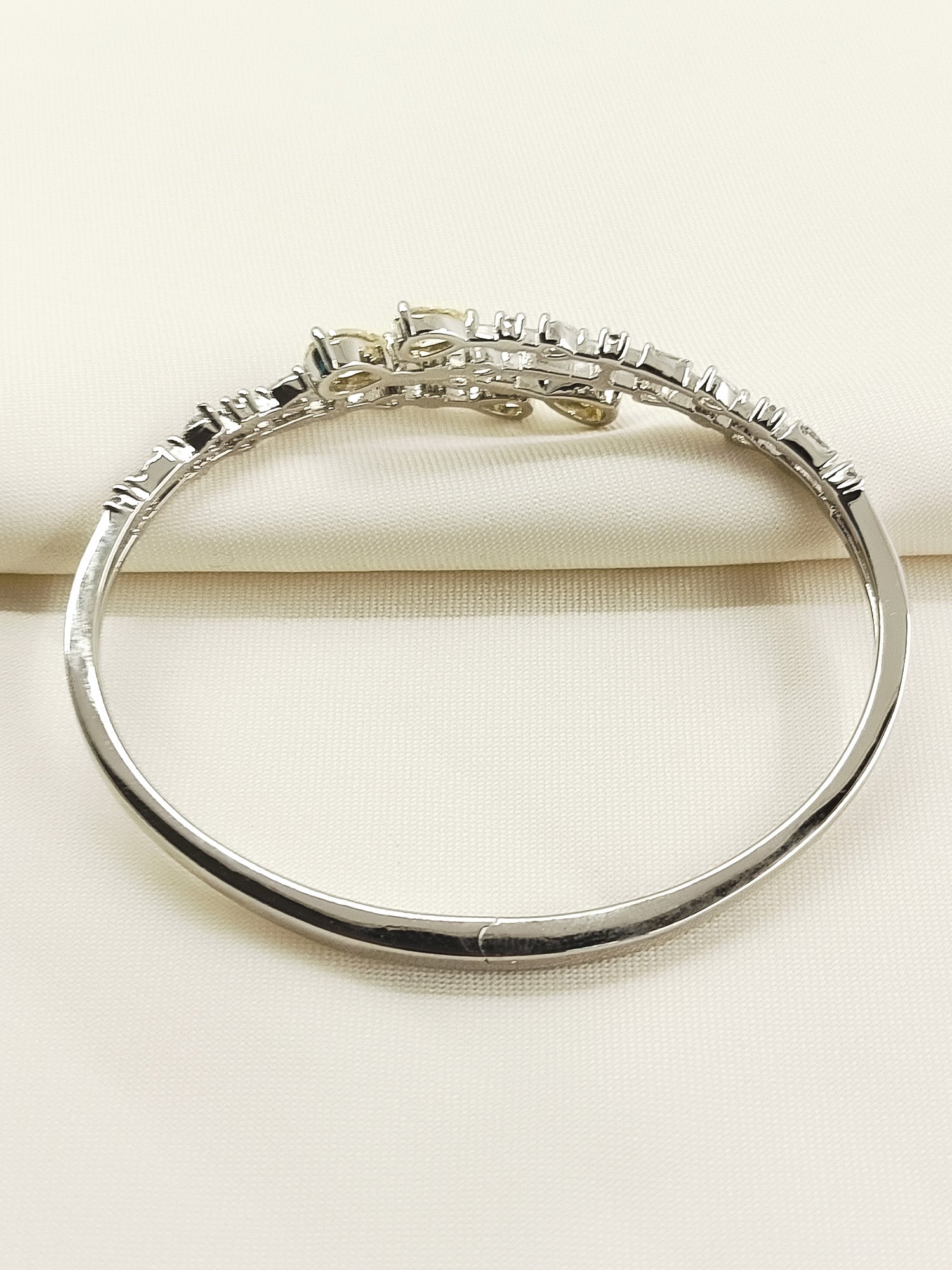 Trapti Yellow American Diamond Bracelet