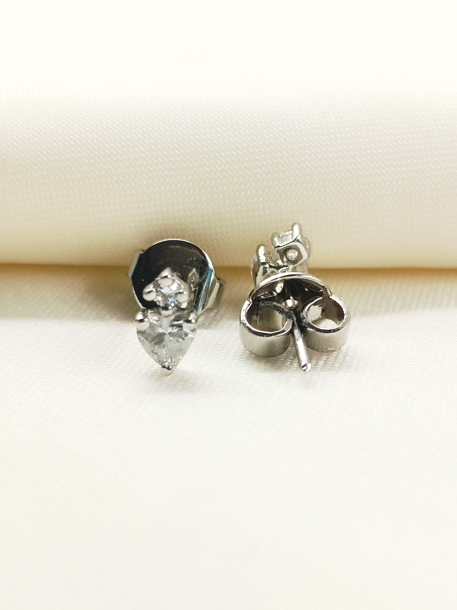 Mrunali 92.5 Silver Swarovski Stone Tops - qivii