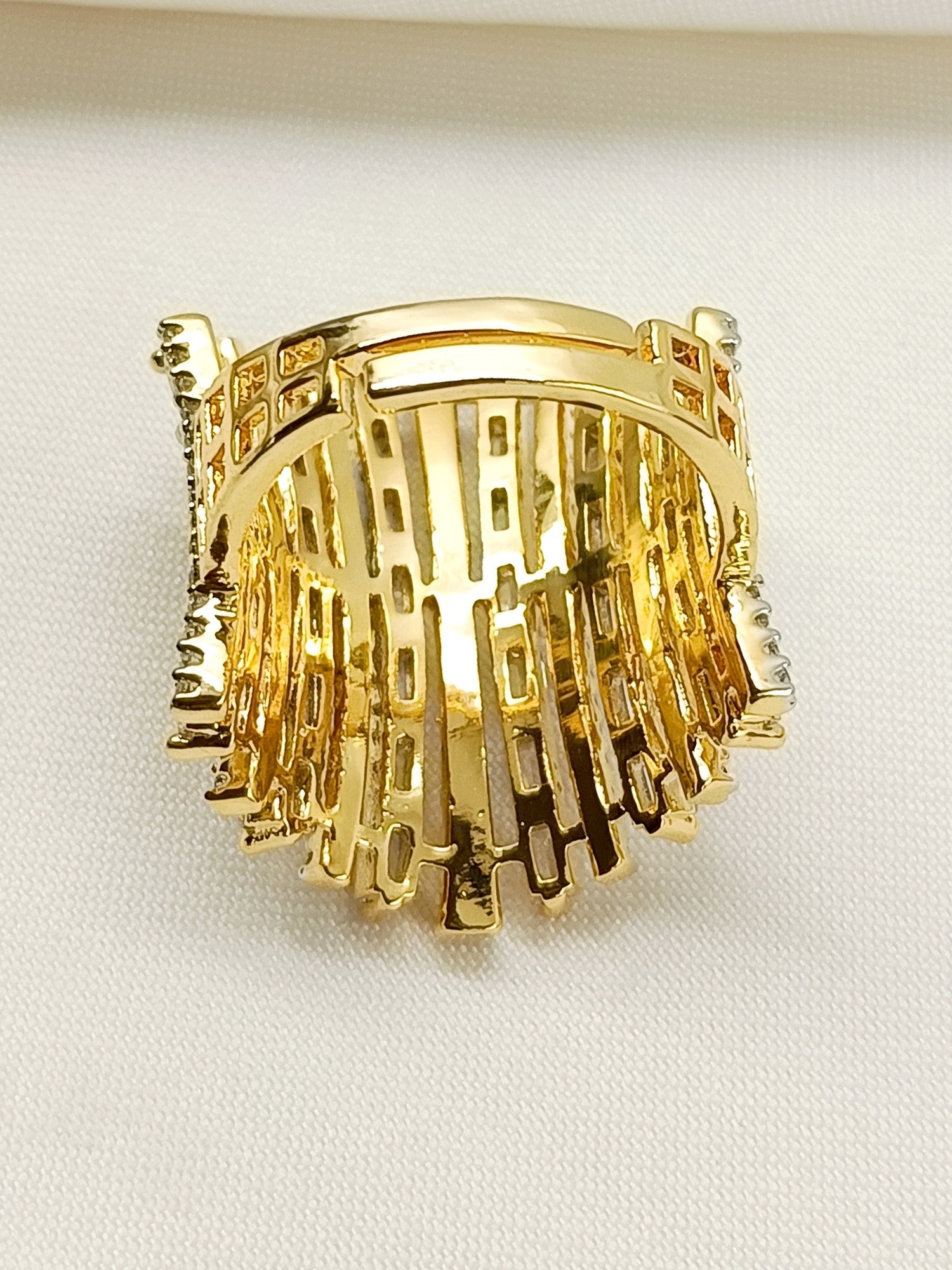 Haarika White American Diamond Finger Ring