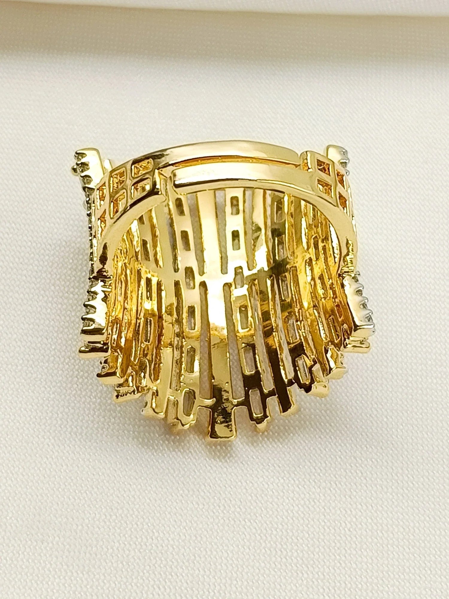 Haarika White American Diamond Finger Ring
