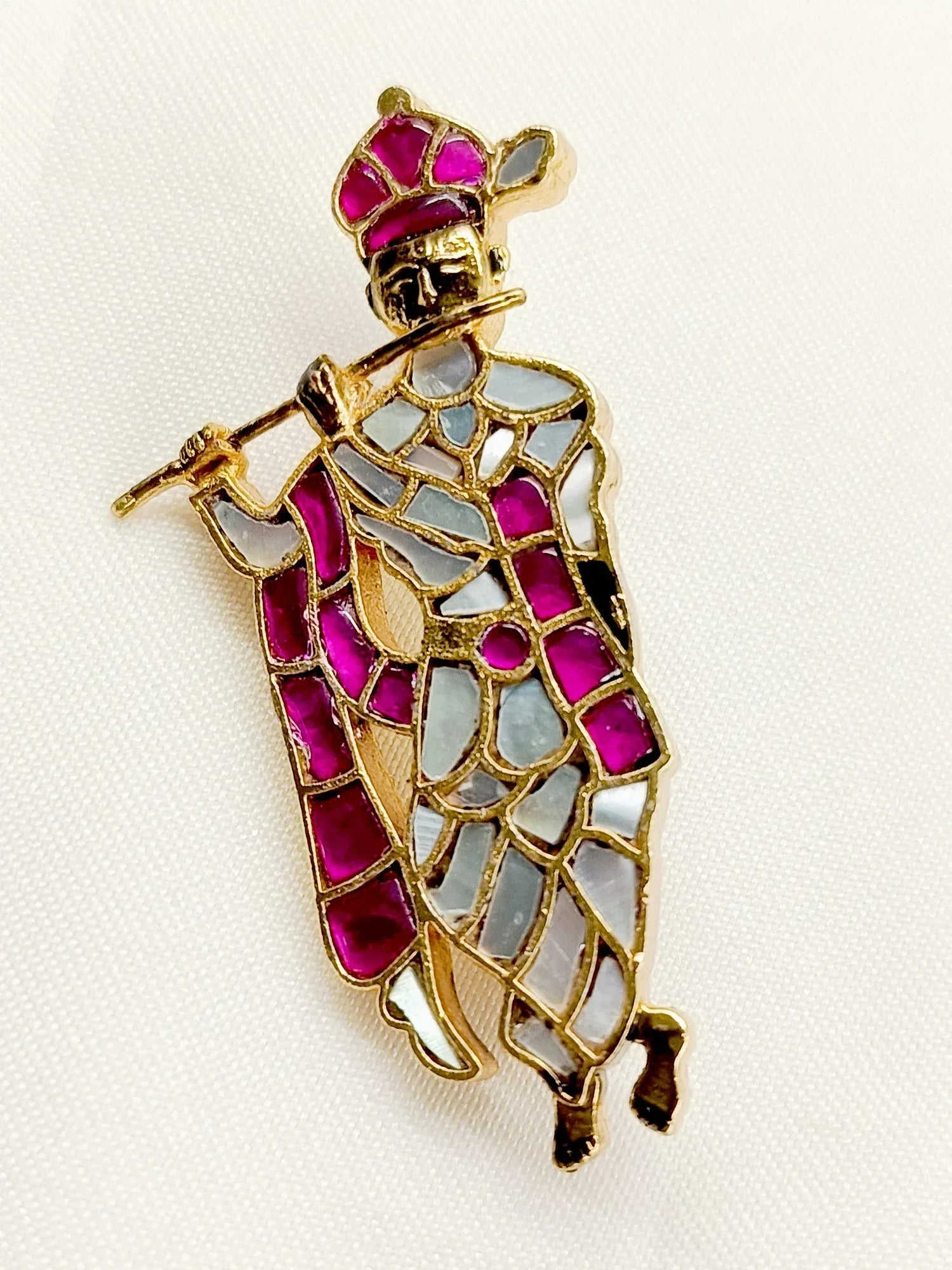 Upalina Ruby Krishna Ji Brooch
