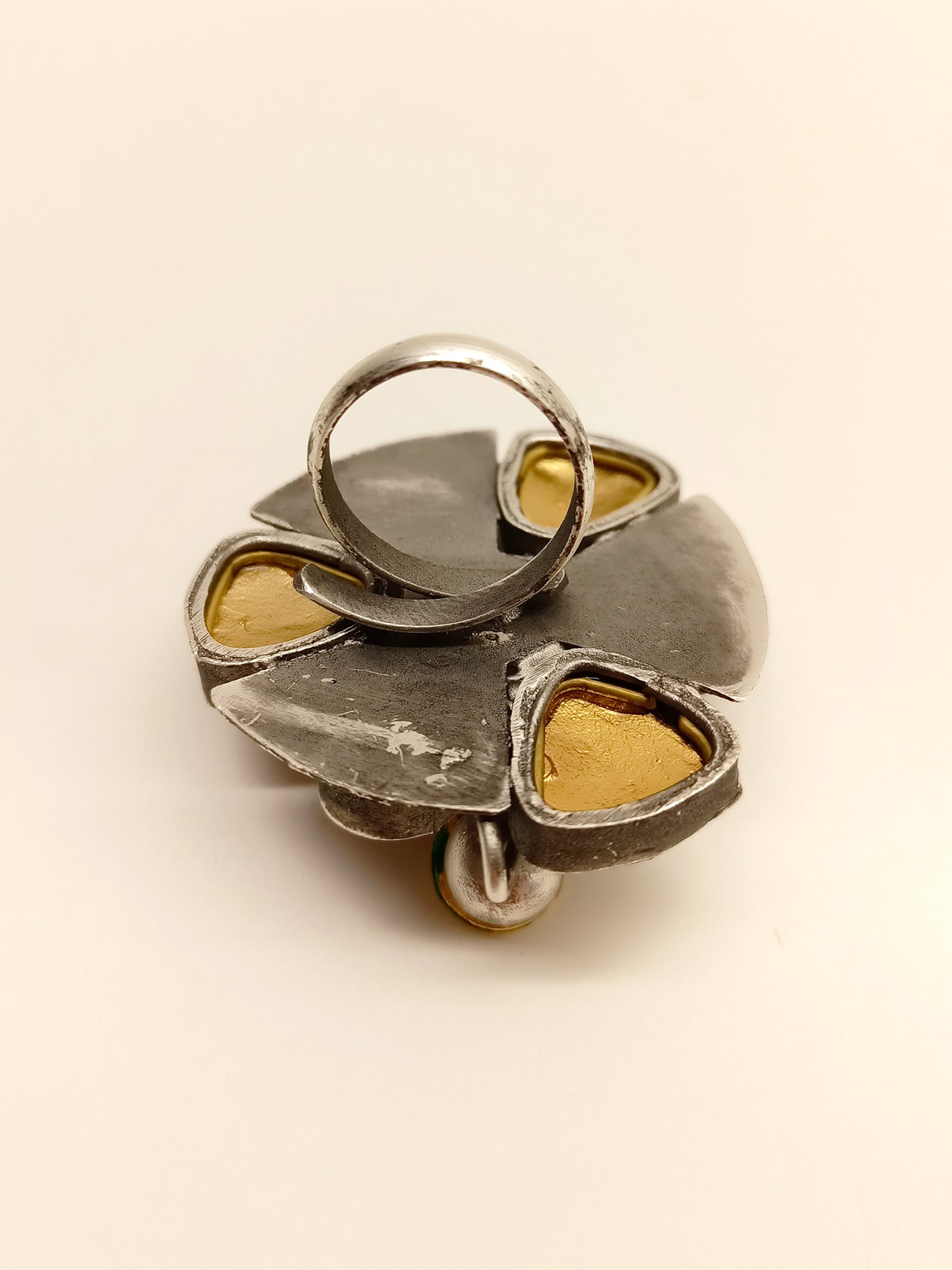 Varuni Multi Colour Oxidized Finger Ring - qivii