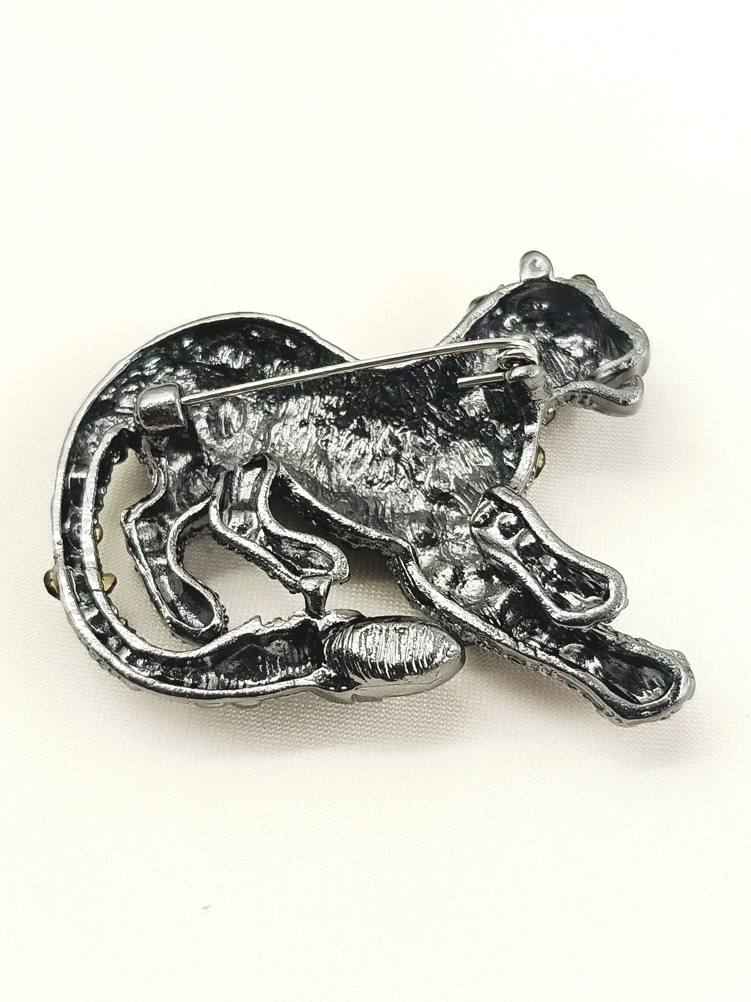 Rudransh Black Leopard Men's Brooch