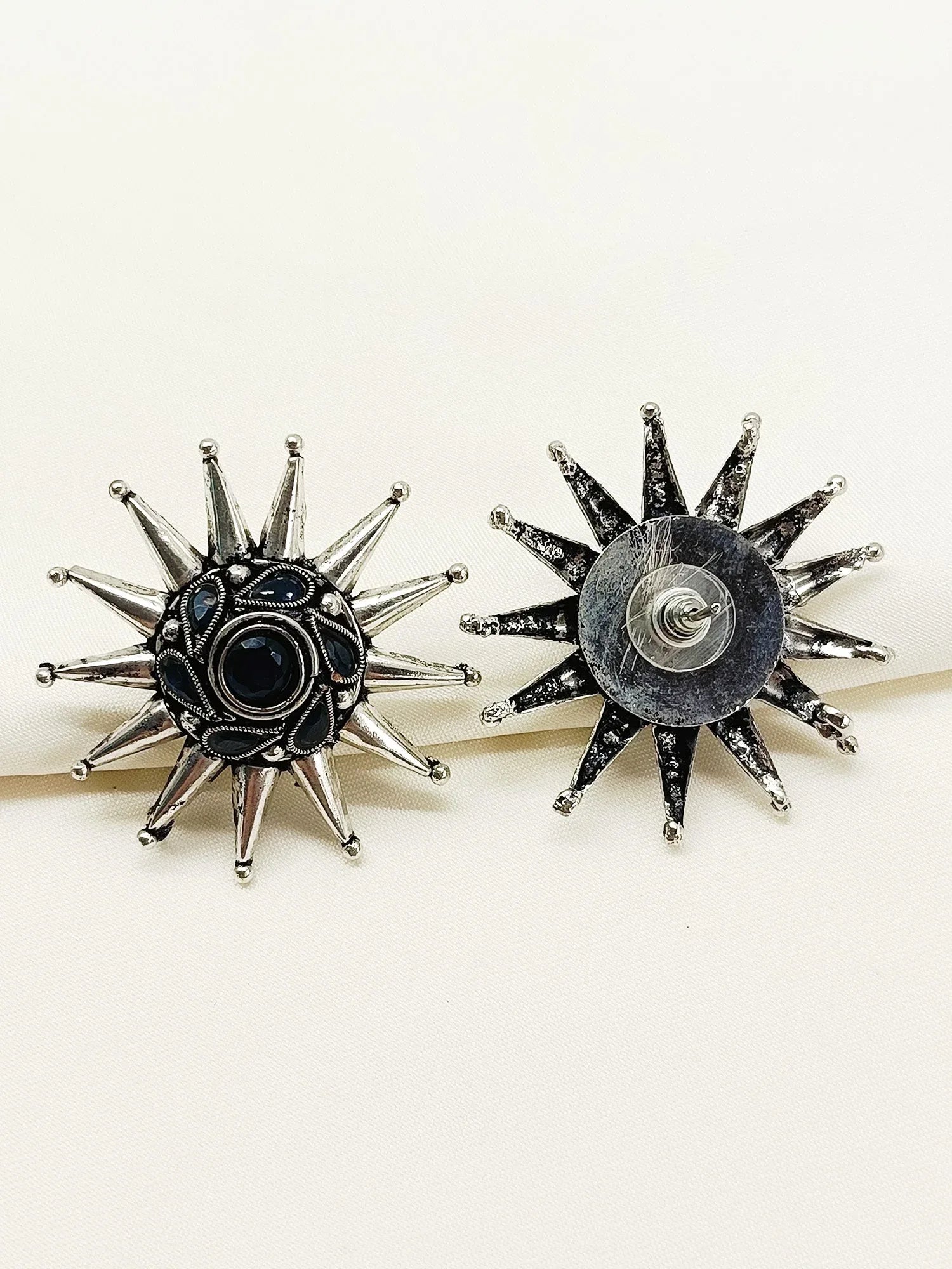 Vatika Blue Oxidized Tops