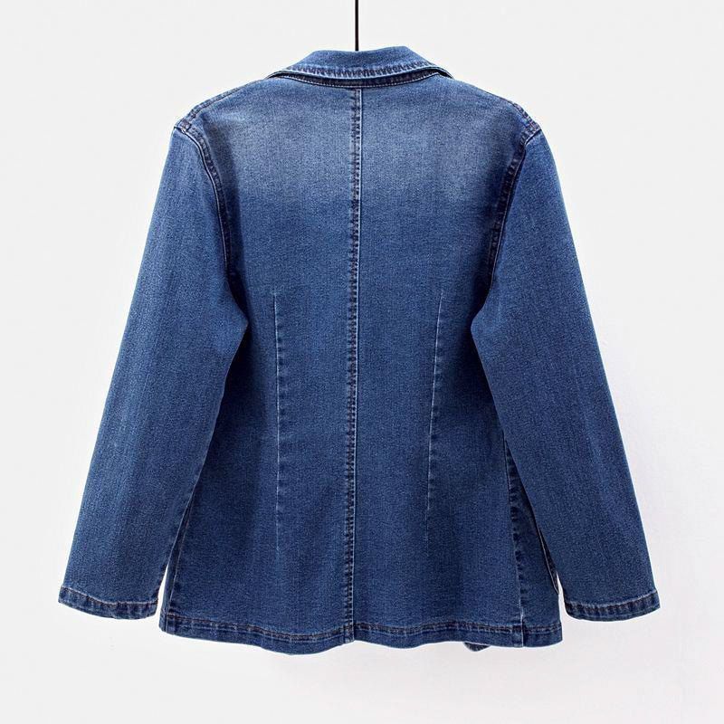 Theodora Organic Denim Blazer - By Qivii