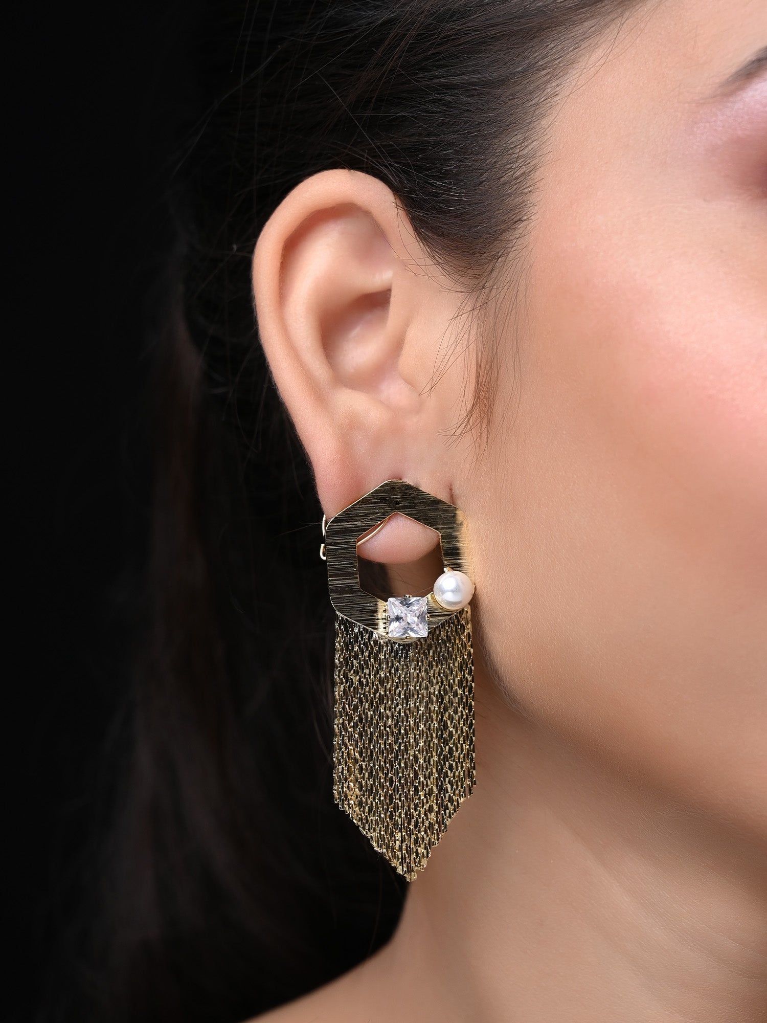Liyana Golden Western Earrings - qivii