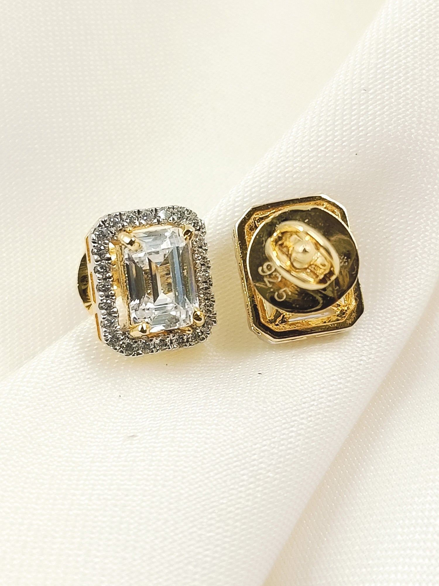 Hemali 92.5 Silver Swarovski Stone Tops