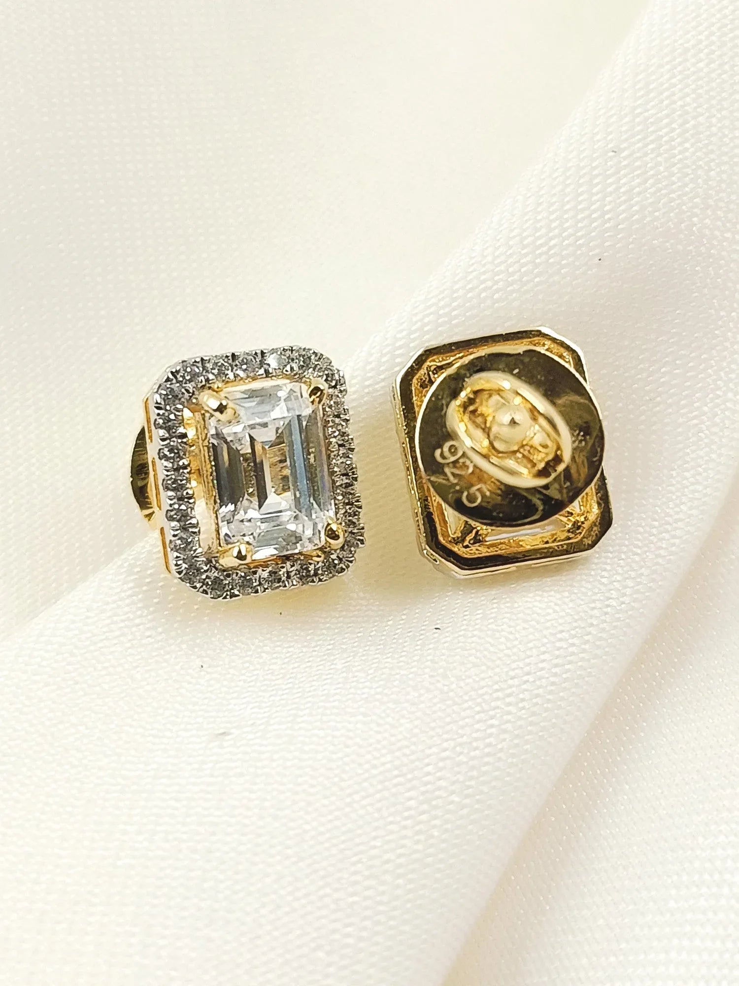 Hemali 92.5 Silver Swarovski Stone Tops