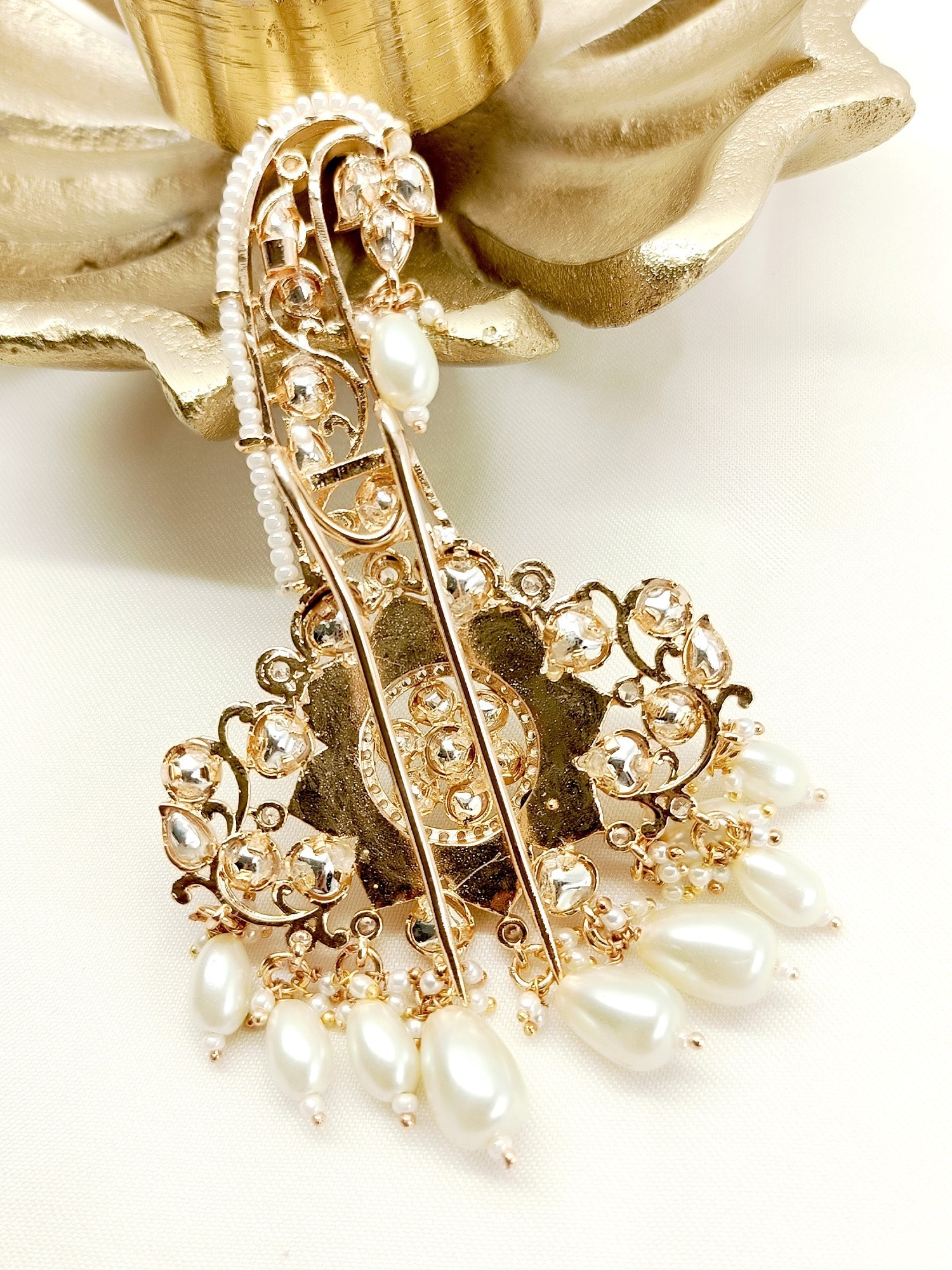 Atharv White Mother Of Pearl Dulha Kalgi - qivii