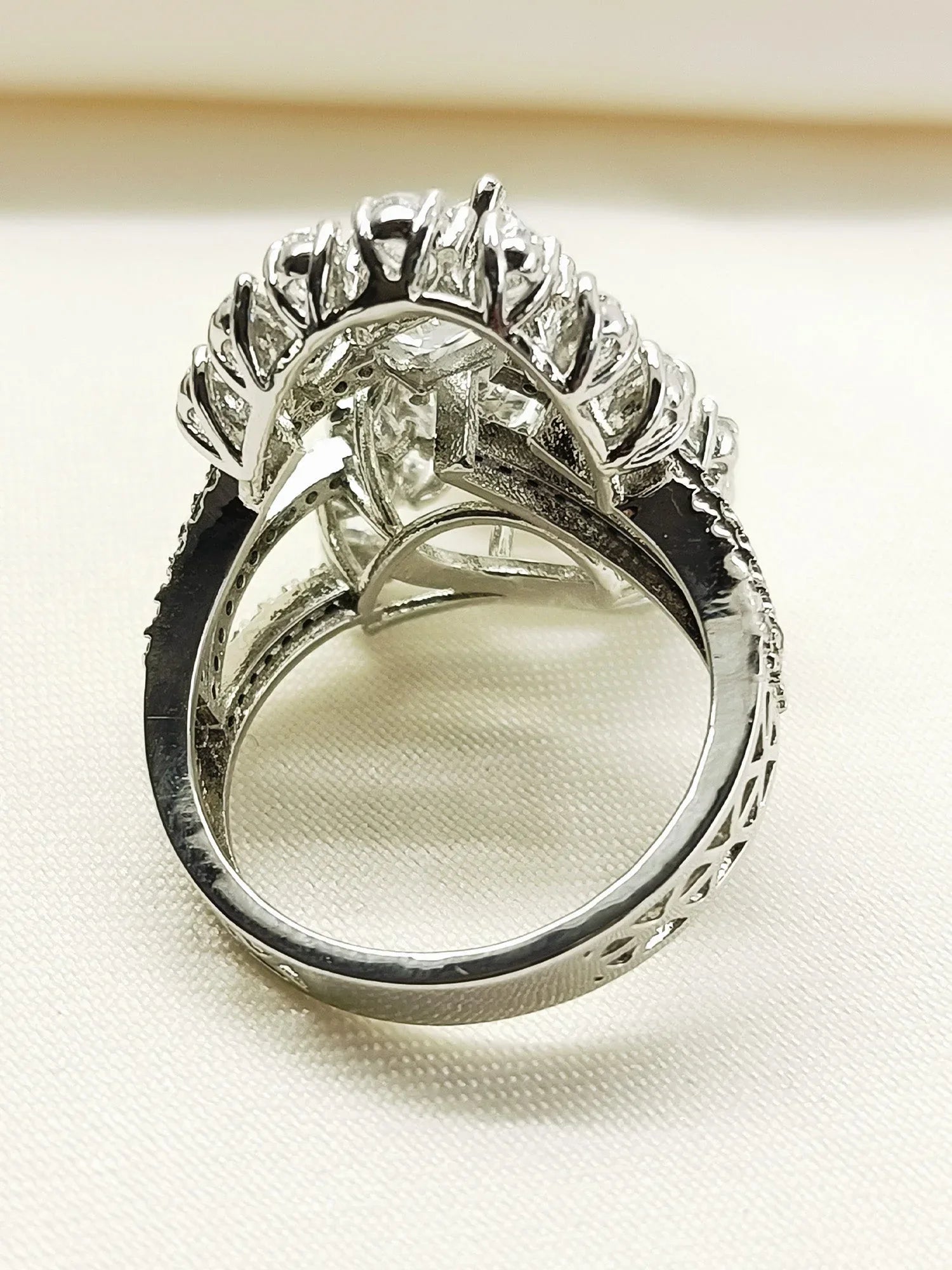 Anouk 92.5 Silver American Diamond Finger Ring