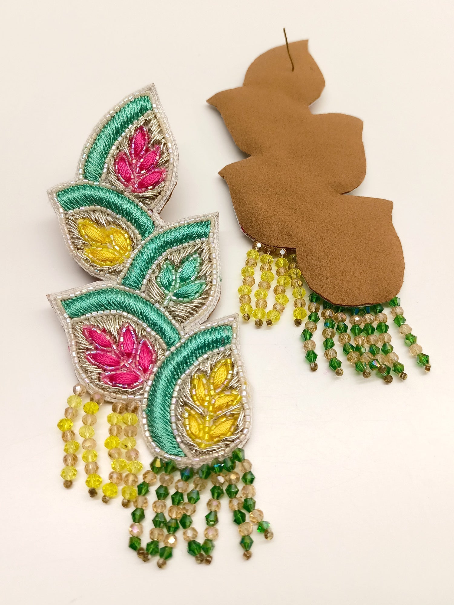 Zai Multi Colour Handmade Earrings - qivii