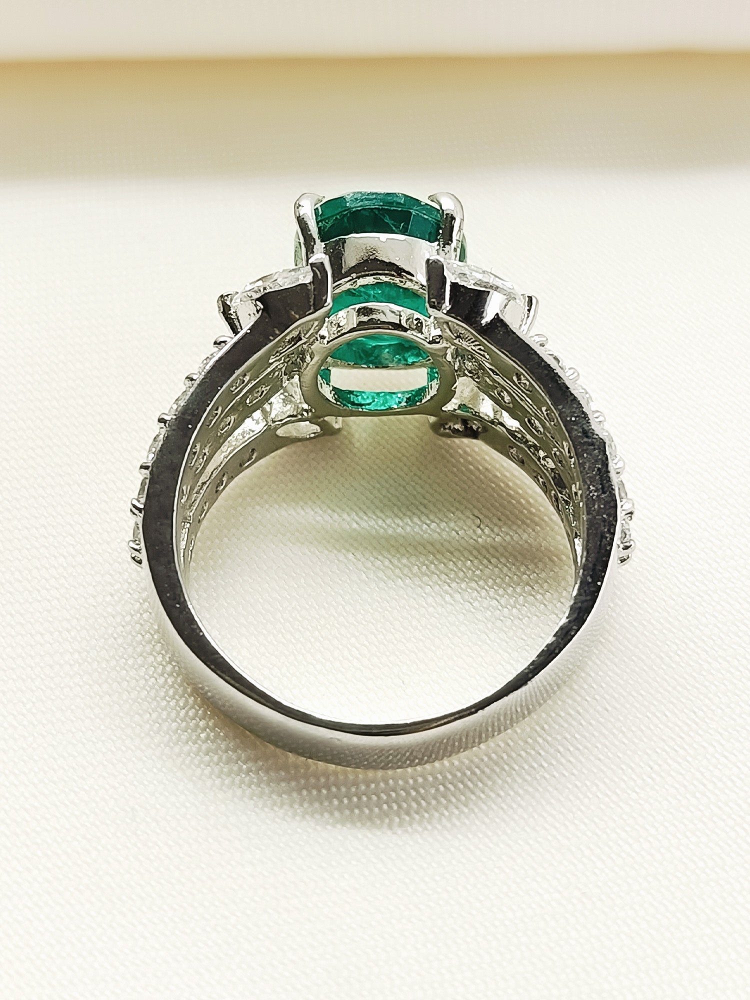 Theresa Green 92.5 Silver American Diamond Finger Ring