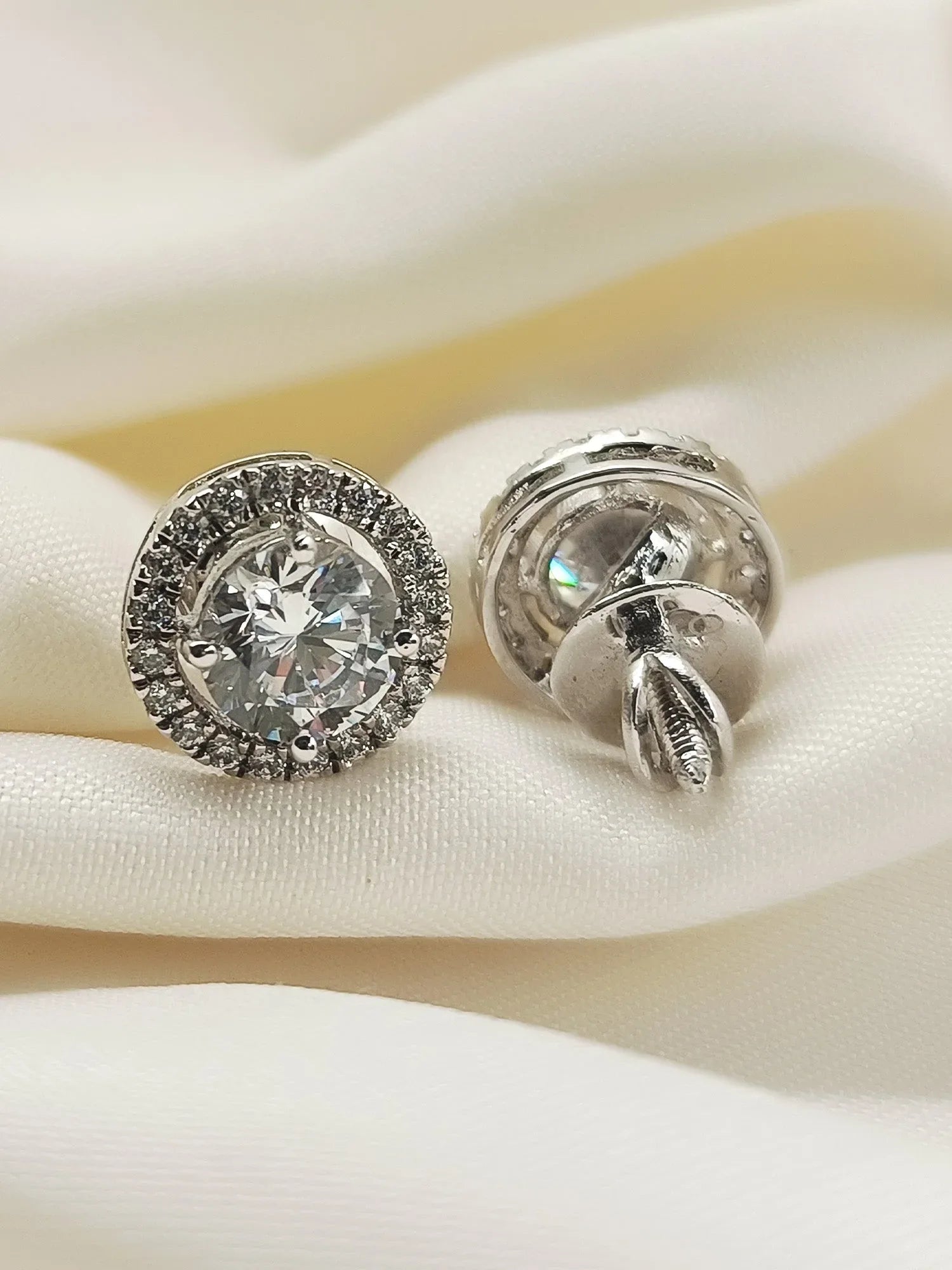 Tuhina 92.5 Silver Swarovski Stone Tops