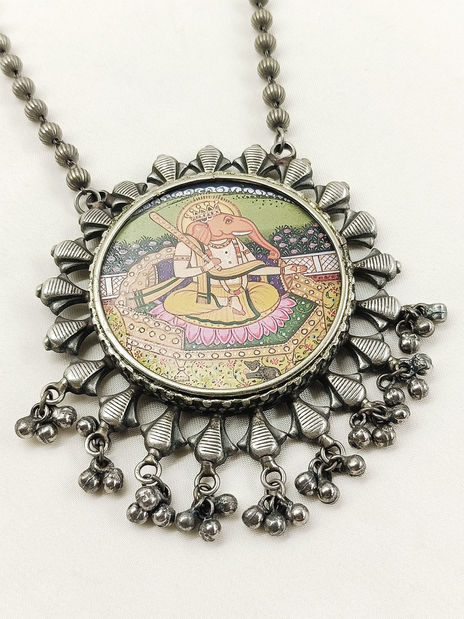 Prerana Multi Colour Oxidized Neckpiece