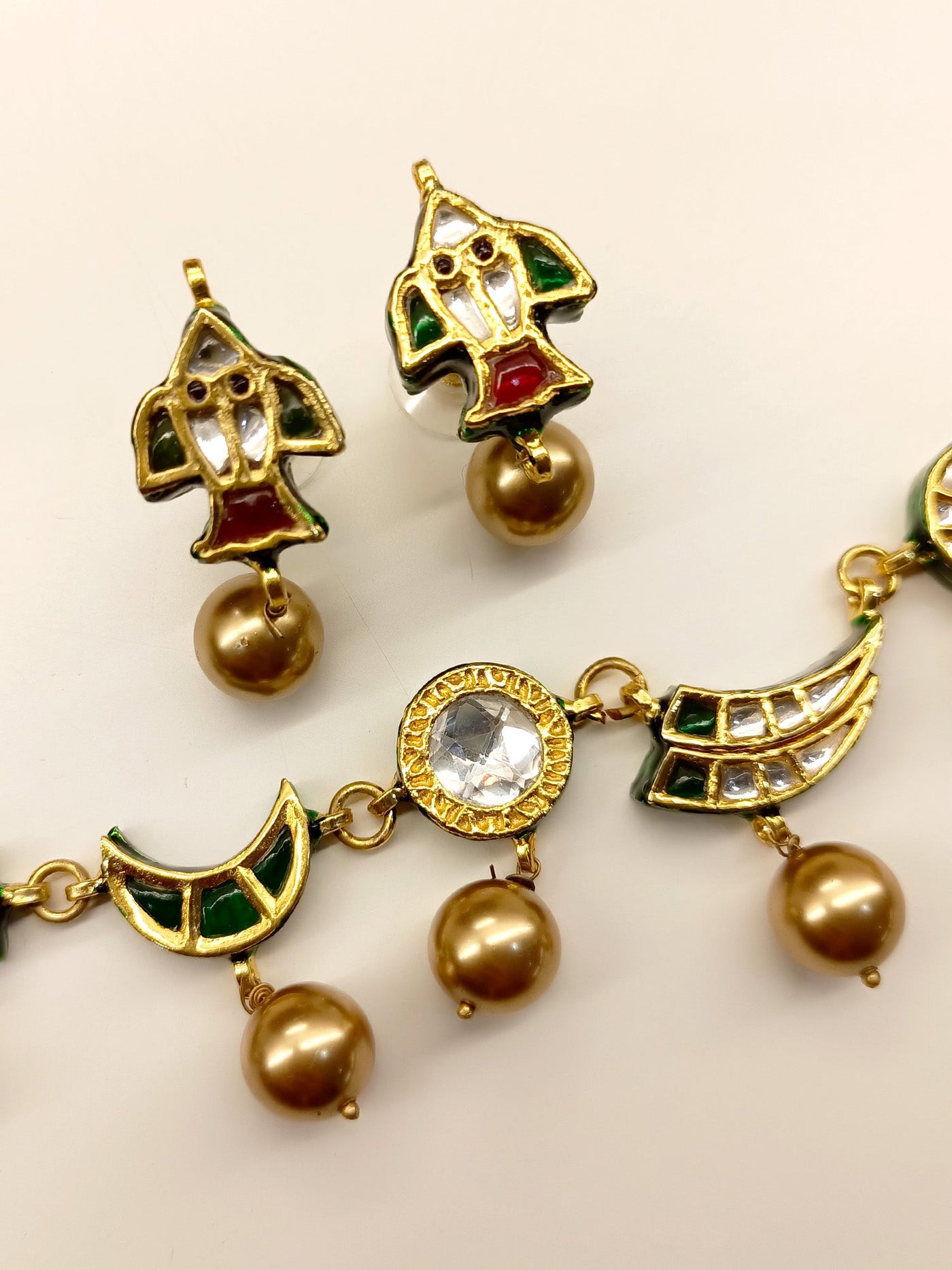 Zoe Multi Colour Kundan Necklace Set