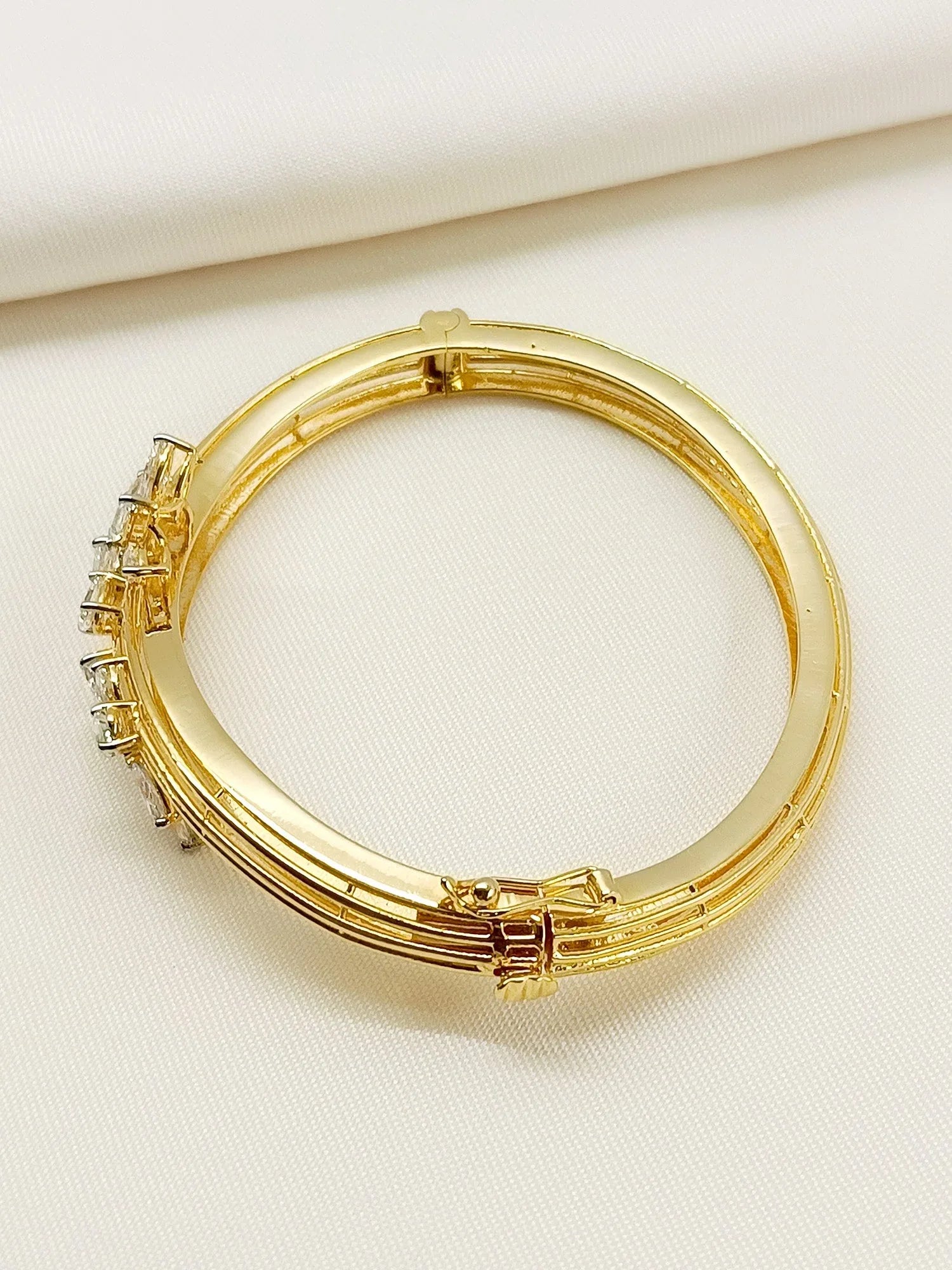 Trishika 92.5 Silver Swarovski Stone Bracelet