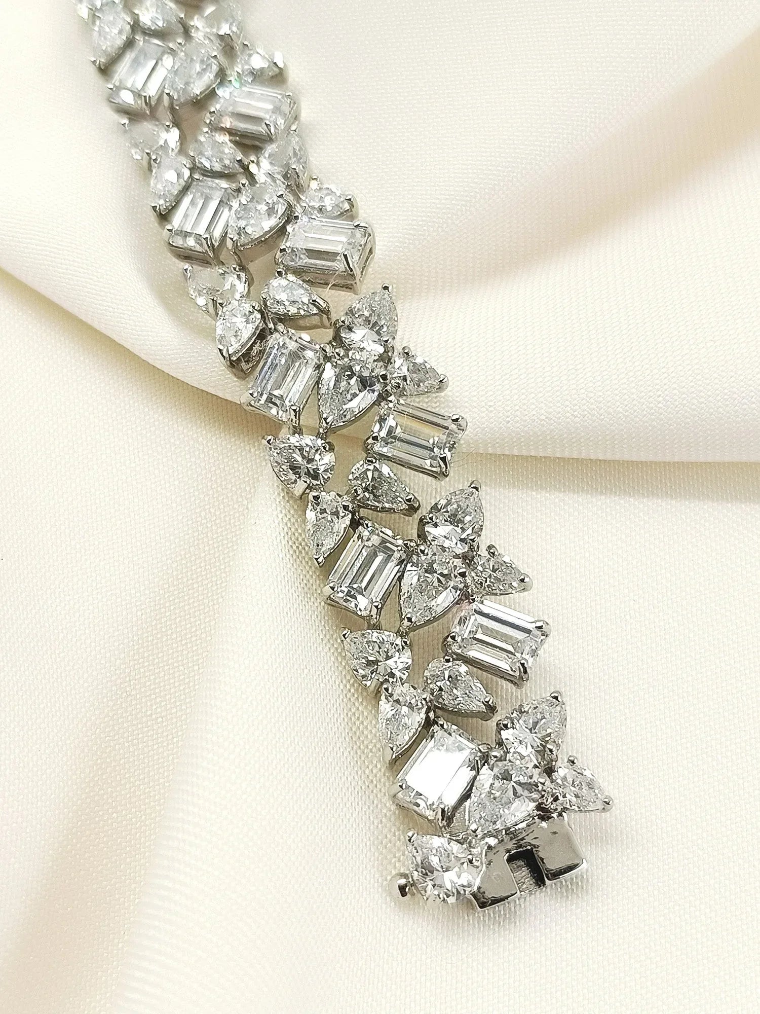 Madeline White 92.5 Silver American Diamond Bracelet