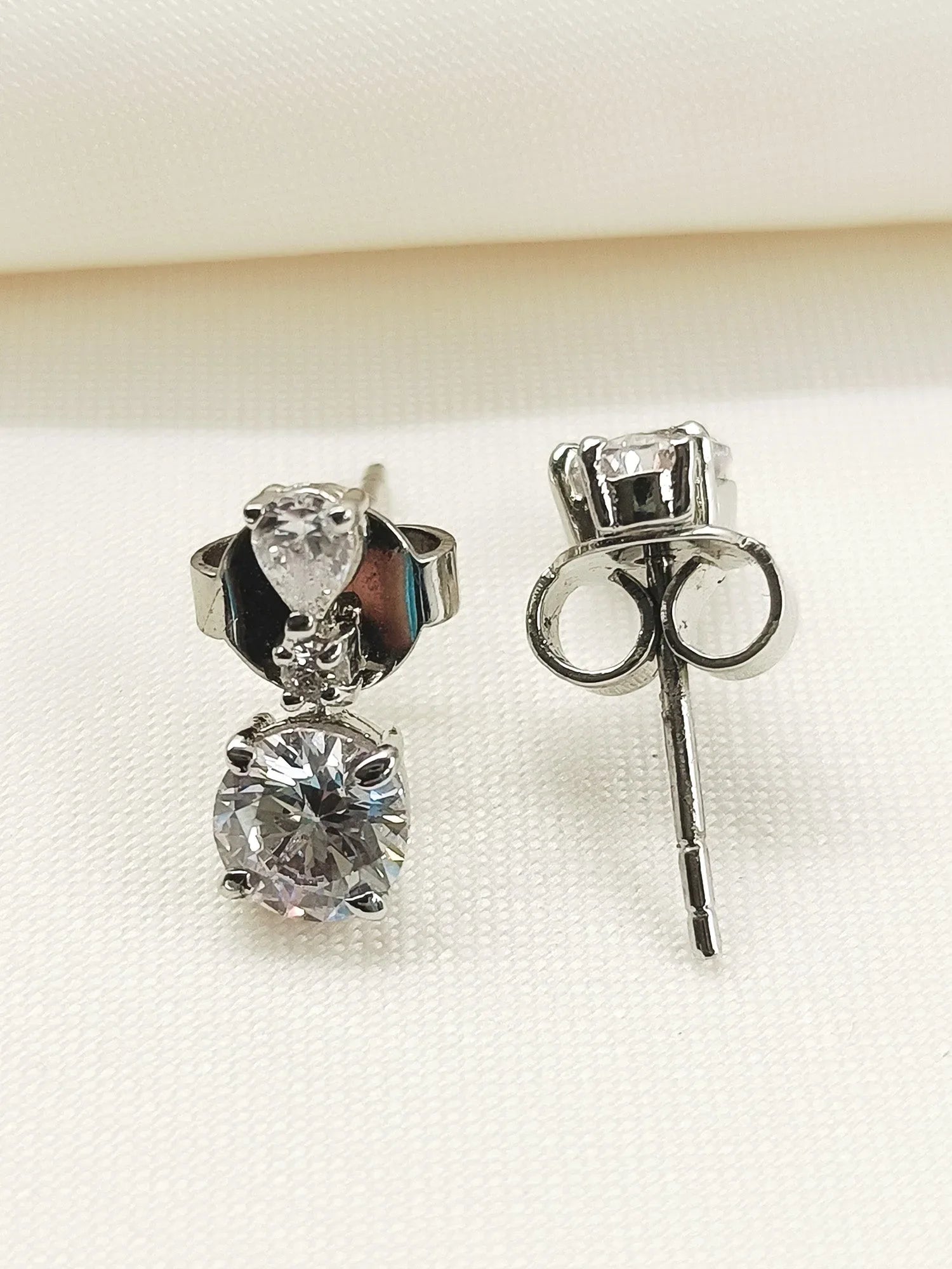 Mahua 92.5 Silver Swarovski Stone Tops