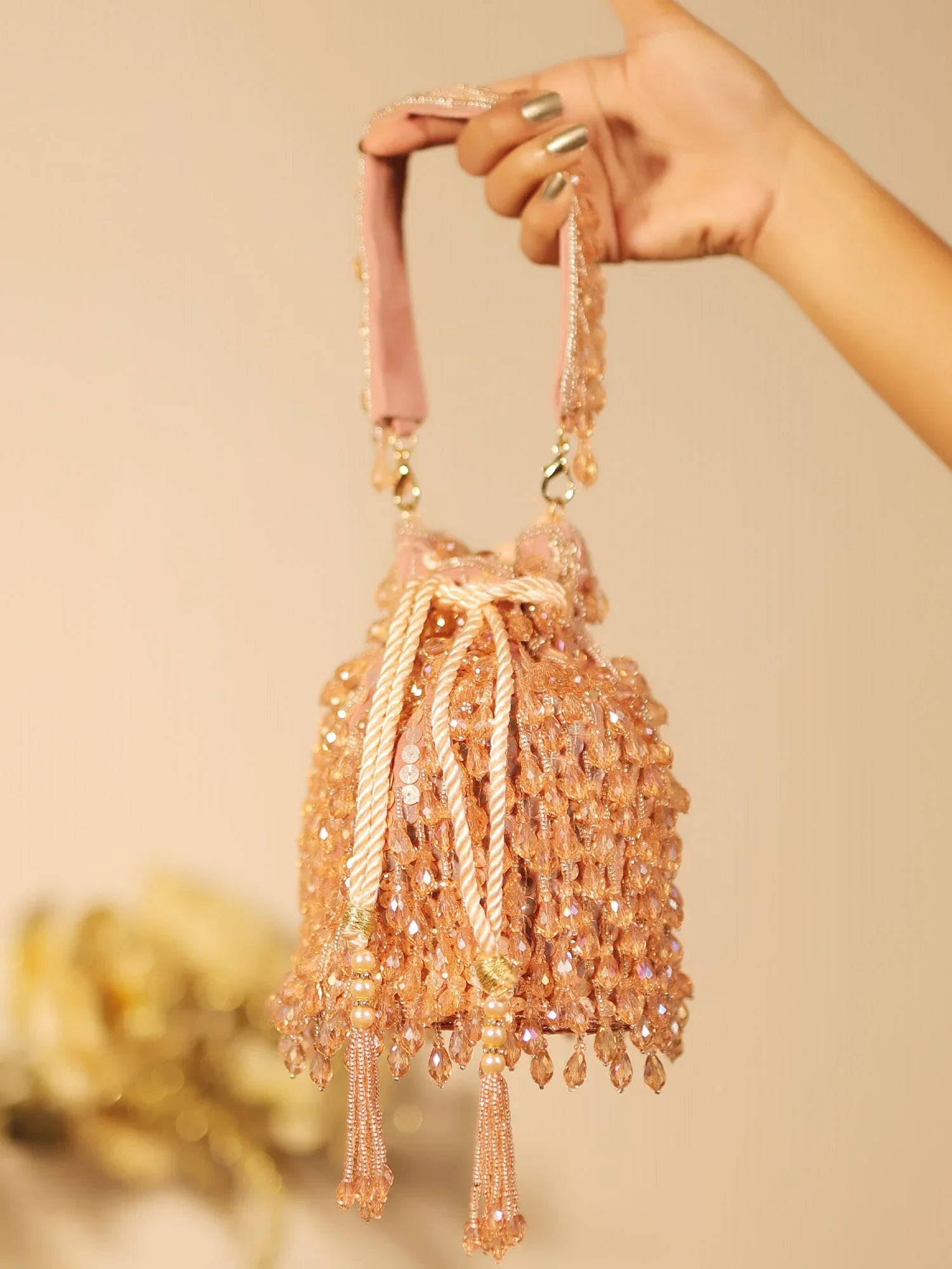 Solana Pink Potli Bag