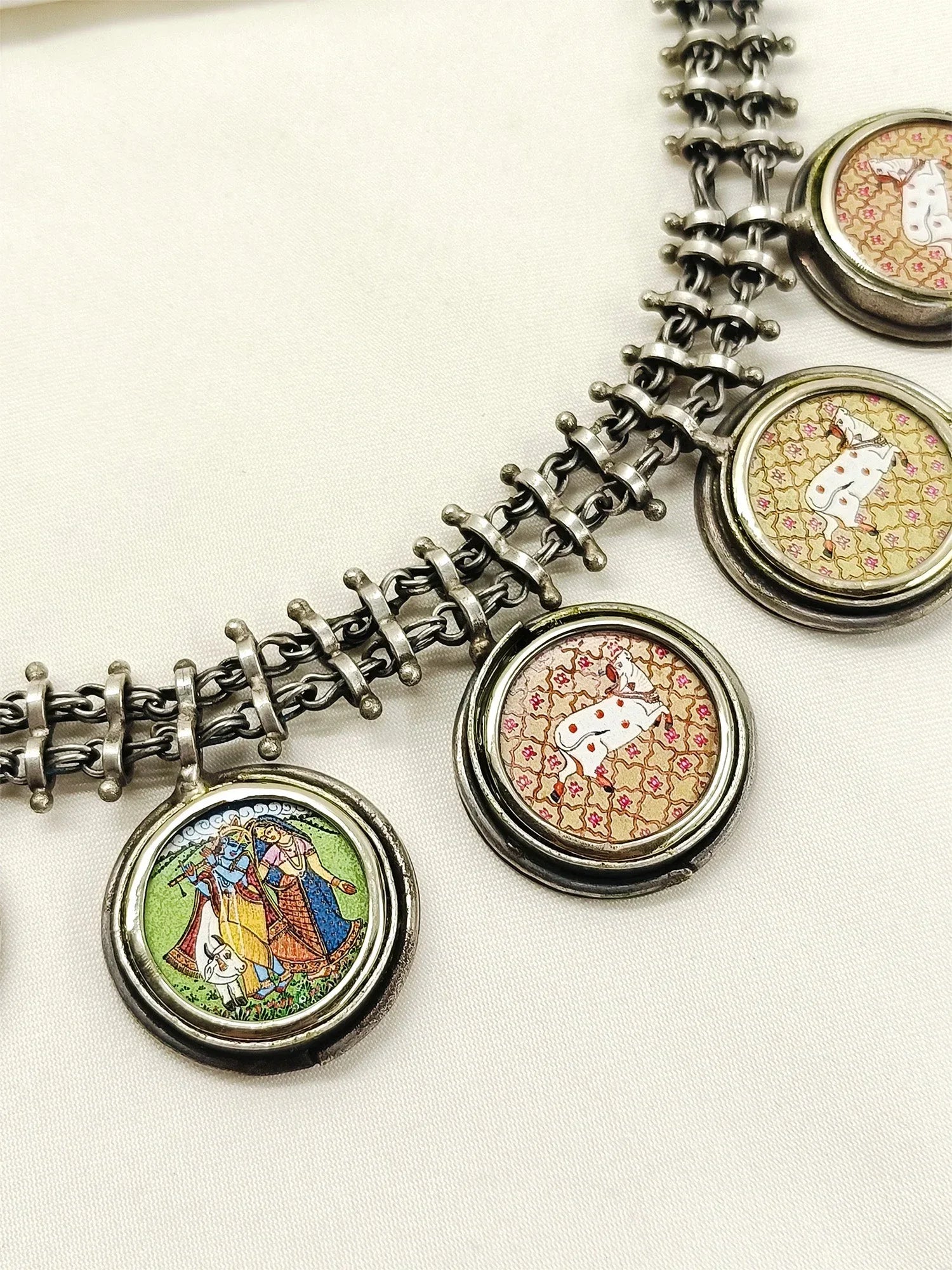 Lohita Multi Colour Oxidized Neckpiece
