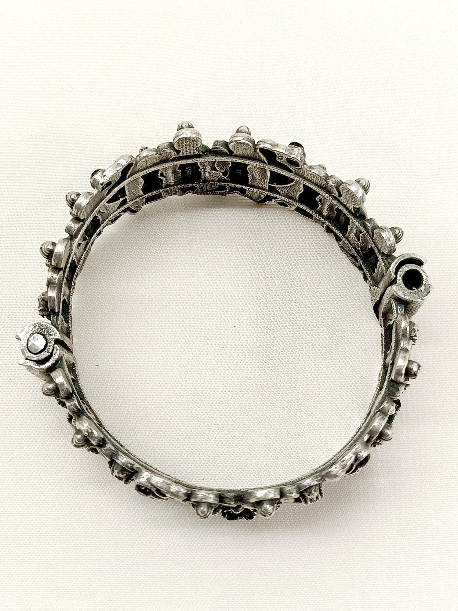 Magadhi Black Ram Ji Oxidized Kada - qivii