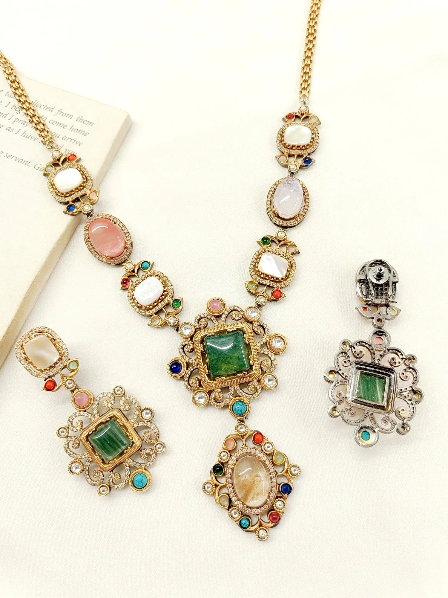 Vivian Multi Colour Boutique Necklace Set