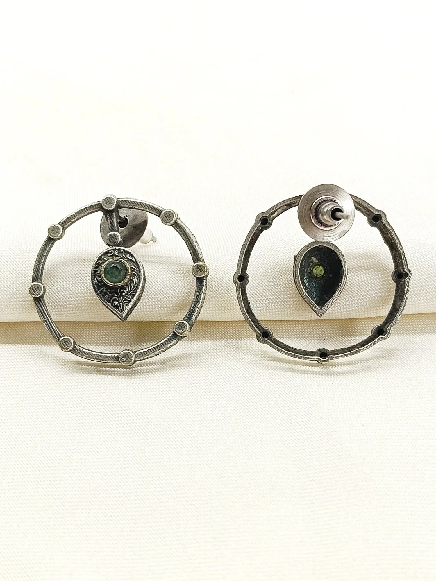Darpana Mint Green Oxidized Tops