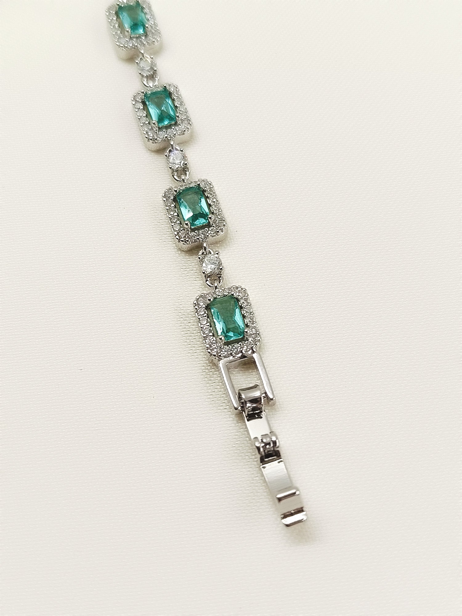 Geetali Sky Blue American Diamond Bracelet